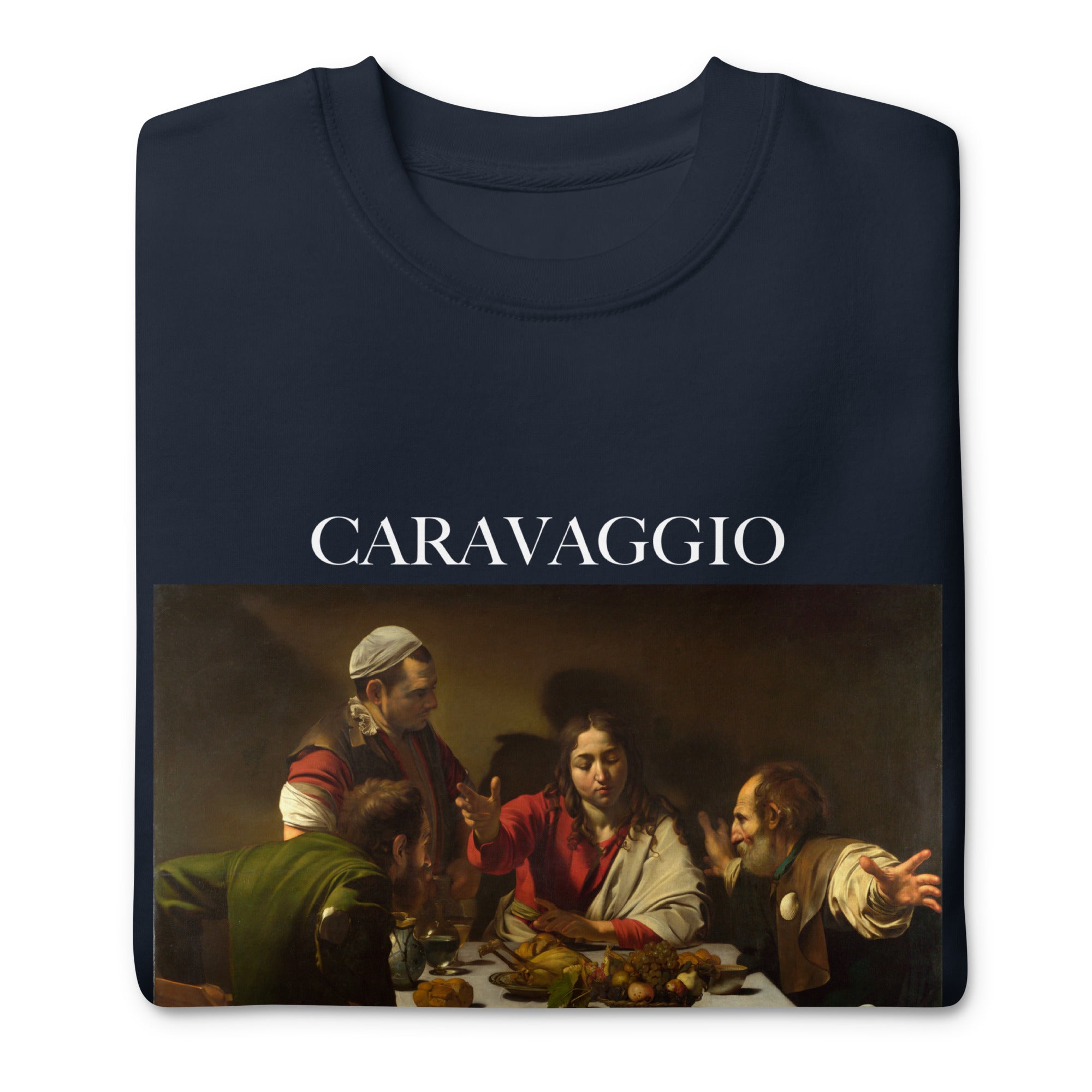 Caravaggio Sweatshirt „Abendmahl in Emmaus“ – berühmtes Gemälde – Unisex Premium Sweatshirt