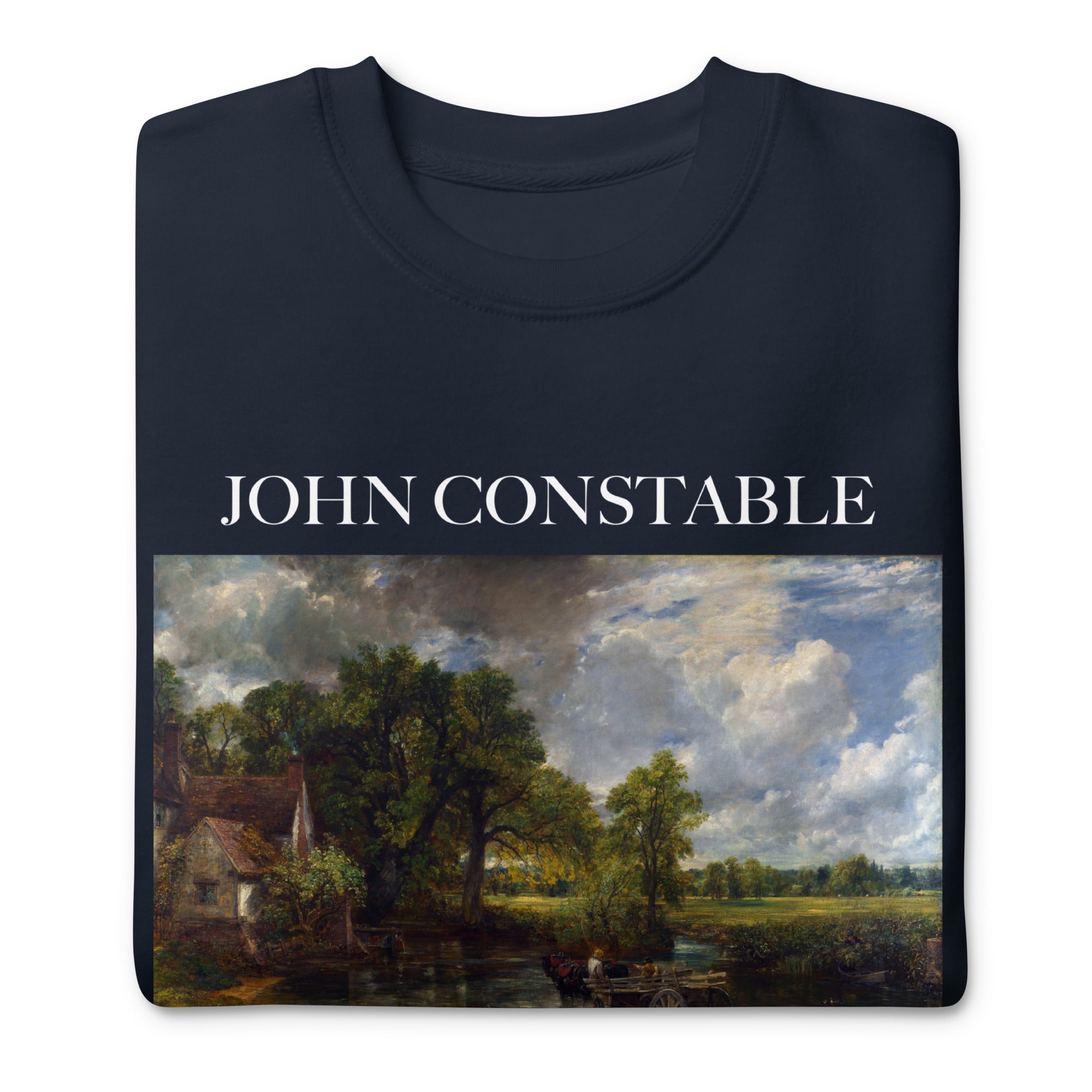 Sweatshirt mit berühmtem Gemälde „The Hay Wain“ von John Constable | Premium-Unisex-Sweatshirt