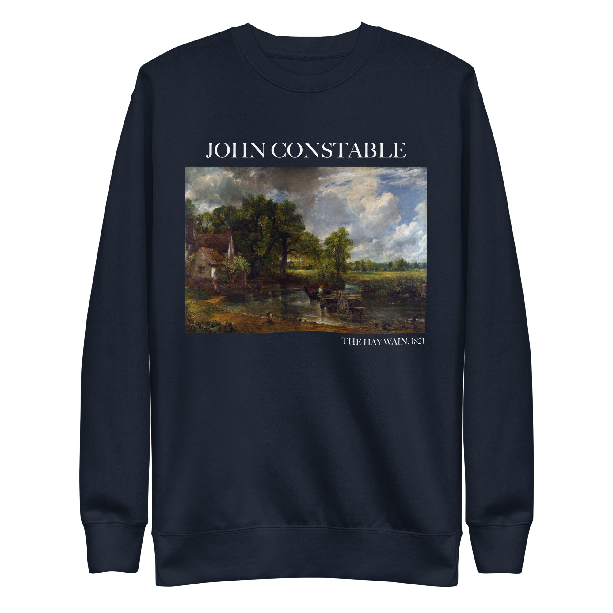 Sweatshirt mit berühmtem Gemälde „The Hay Wain“ von John Constable | Premium-Unisex-Sweatshirt