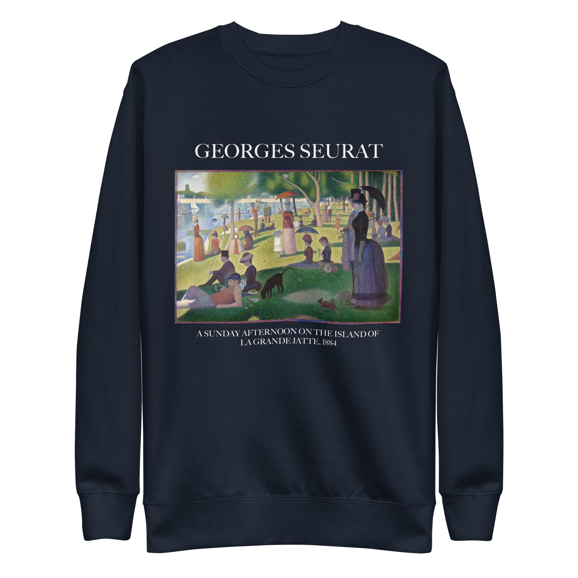 Georges Seurat 'A Sunday Afternoon on the Island of La Grande Jatte' Famous Painting Sweatshirt | Unisex Premium Sweatshirt