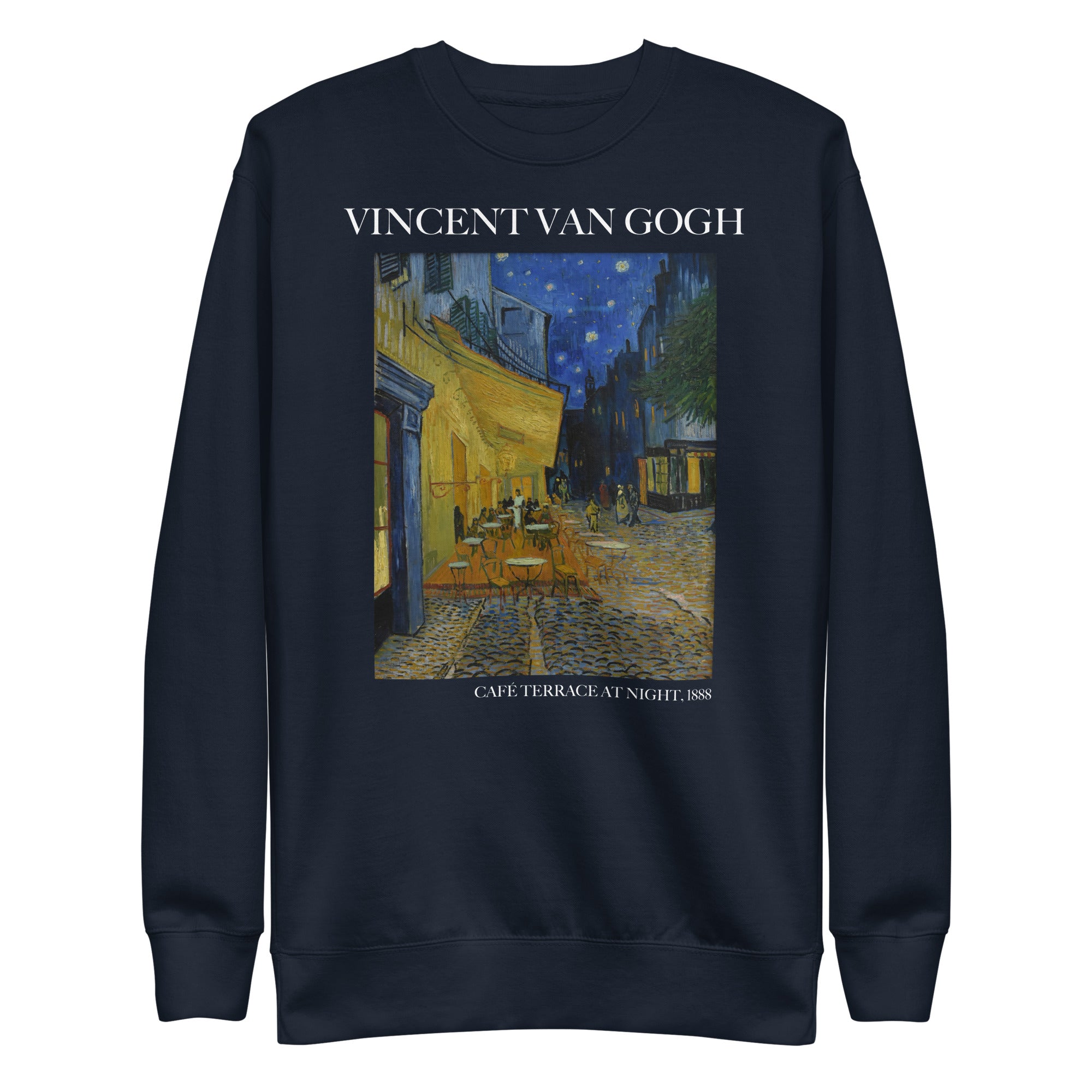 Vincent van Gogh 'Café Terrace at Night' Famous Painting Sweatshirt | Unisex Premium Sweatshirt