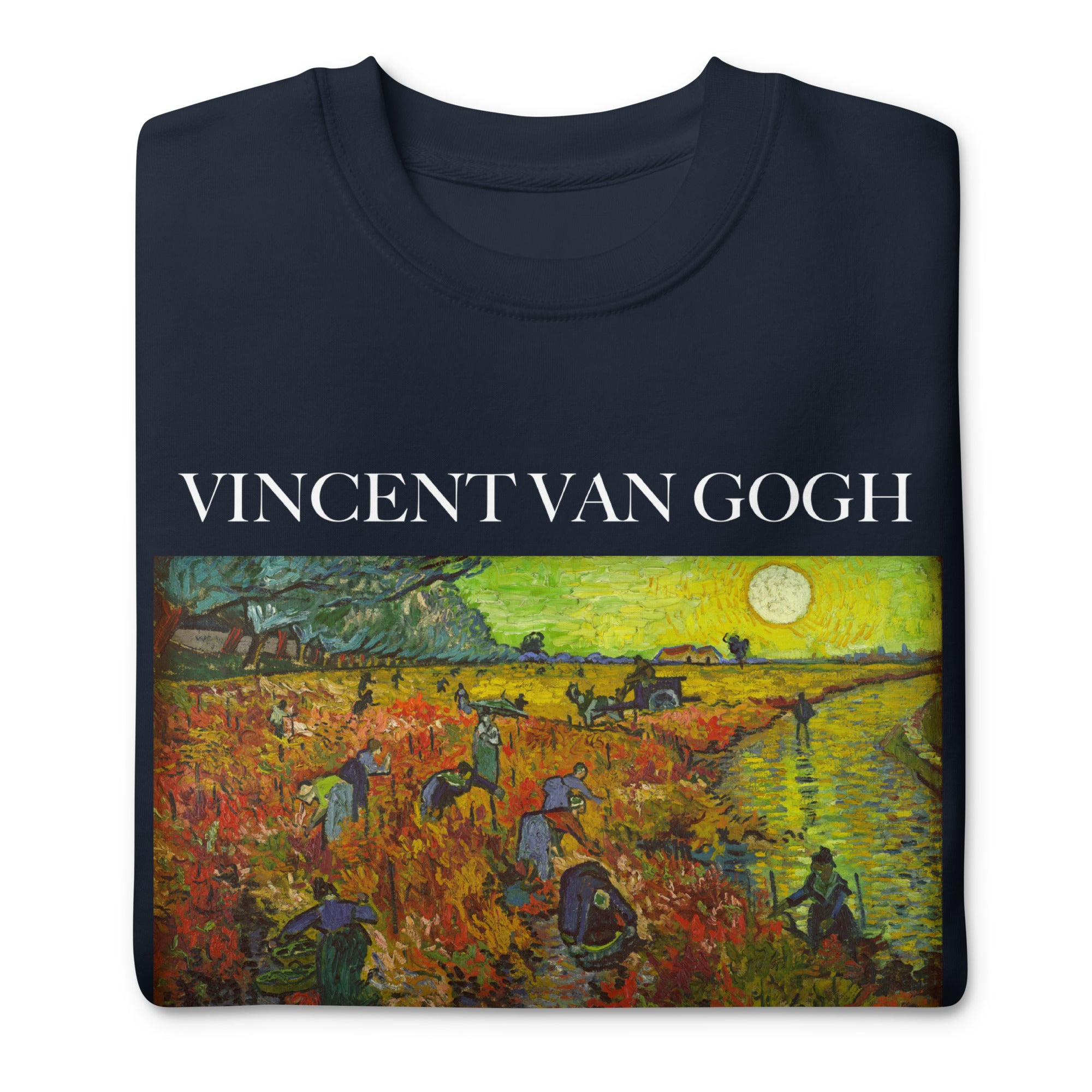 Vincent van Gogh 'The Red Vineyard' Famous Painting Sweatshirt | Unisex Premium Sweatshirt