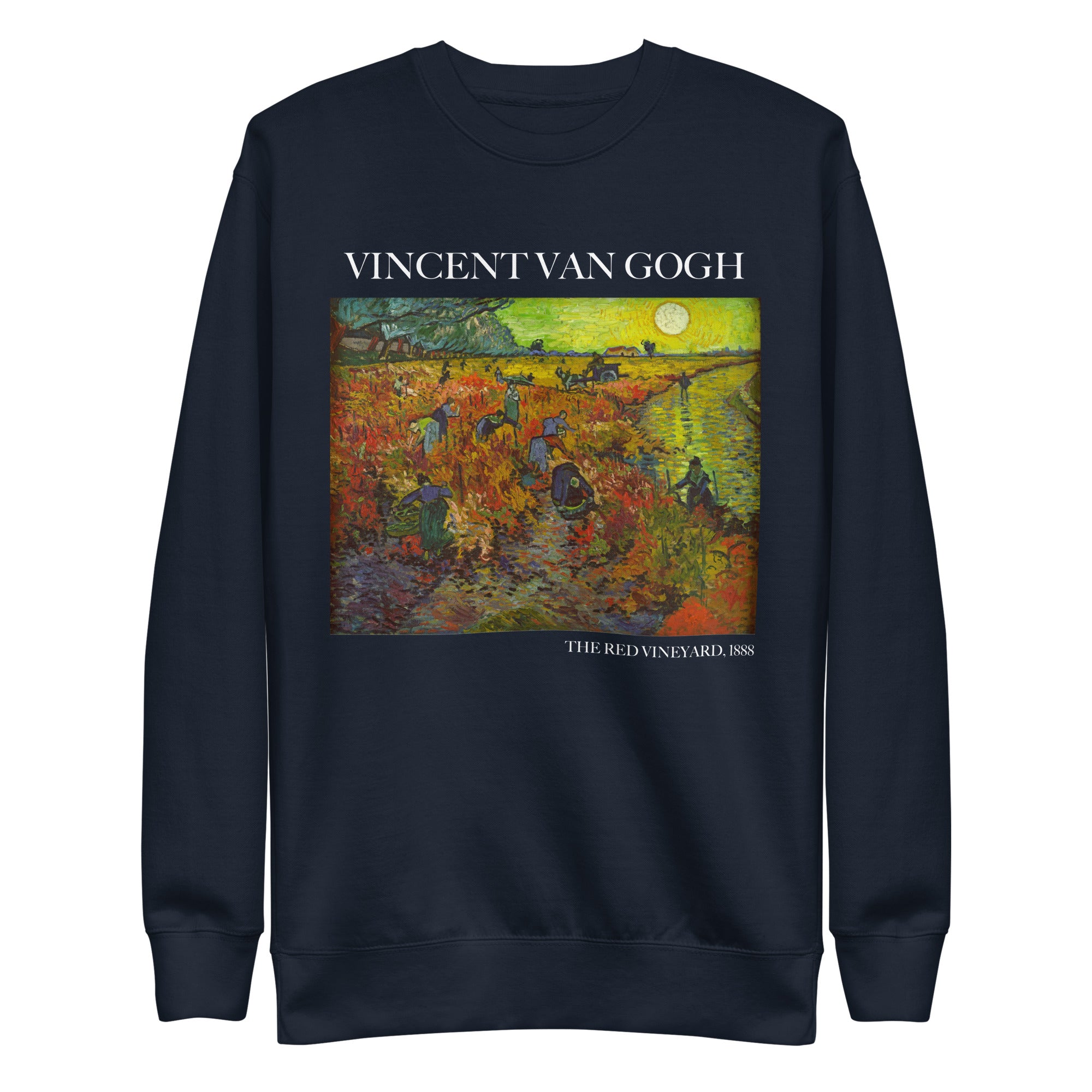 Vincent van Gogh 'The Red Vineyard' Famous Painting Sweatshirt | Unisex Premium Sweatshirt