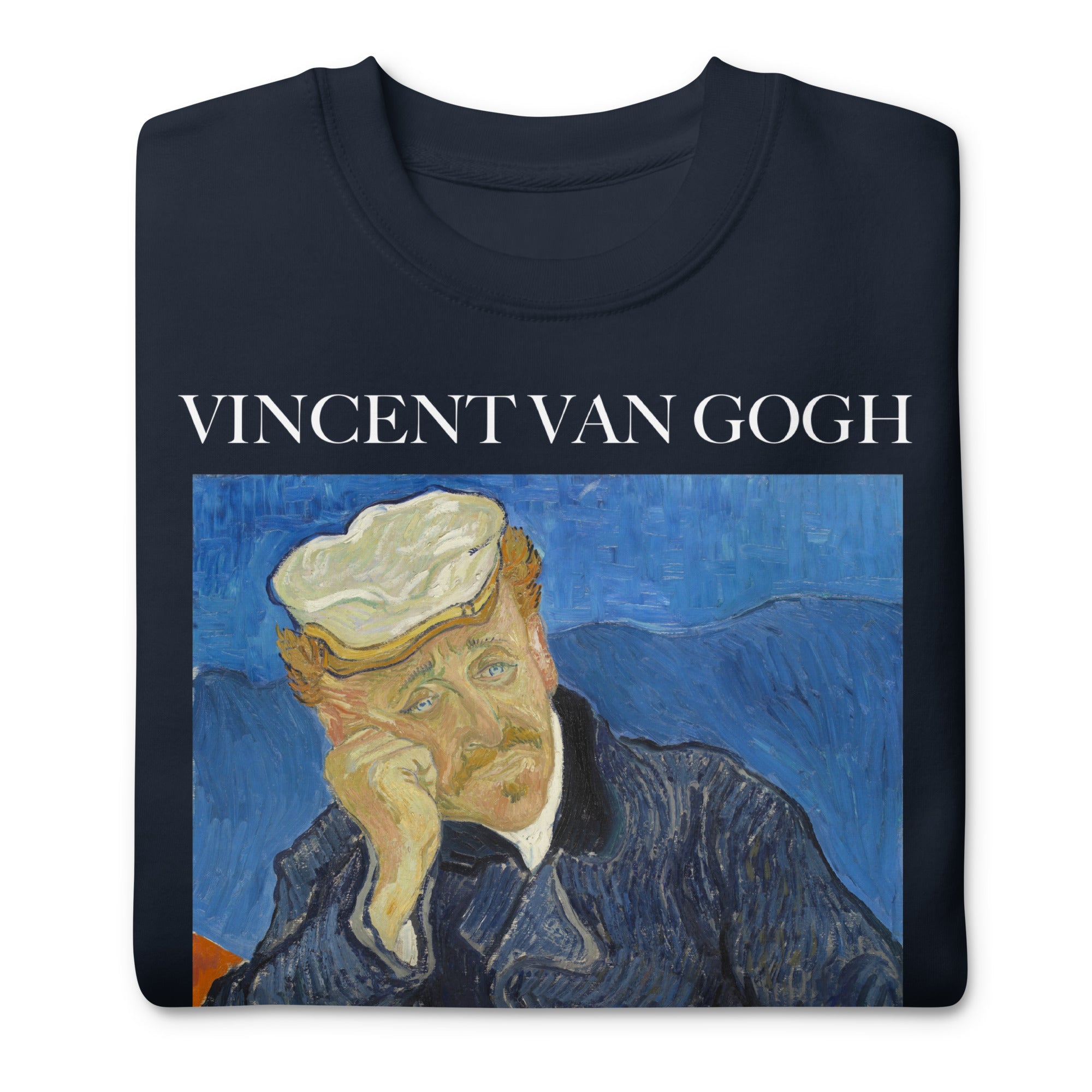 Sweatshirt mit berühmtem Gemälde „Porträt von Dr. Gachet“ von Vincent van Gogh | Premium-Sweatshirt für Unisex