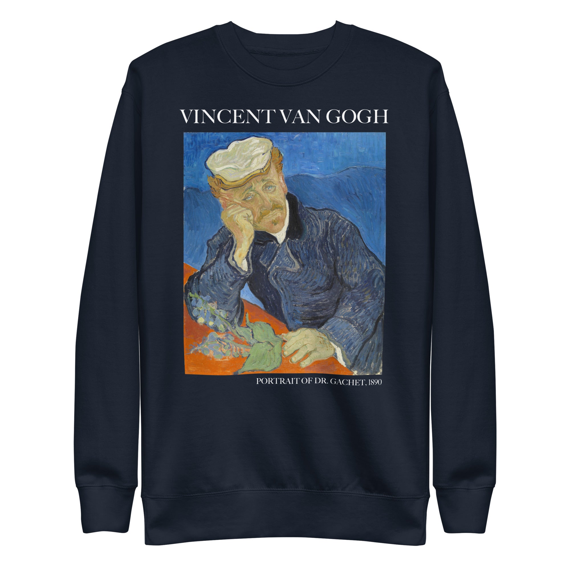 Vincent van Gogh 'Portrait of Dr. Gachet' Famous Painting Sweatshirt | Unisex Premium Sweatshirt