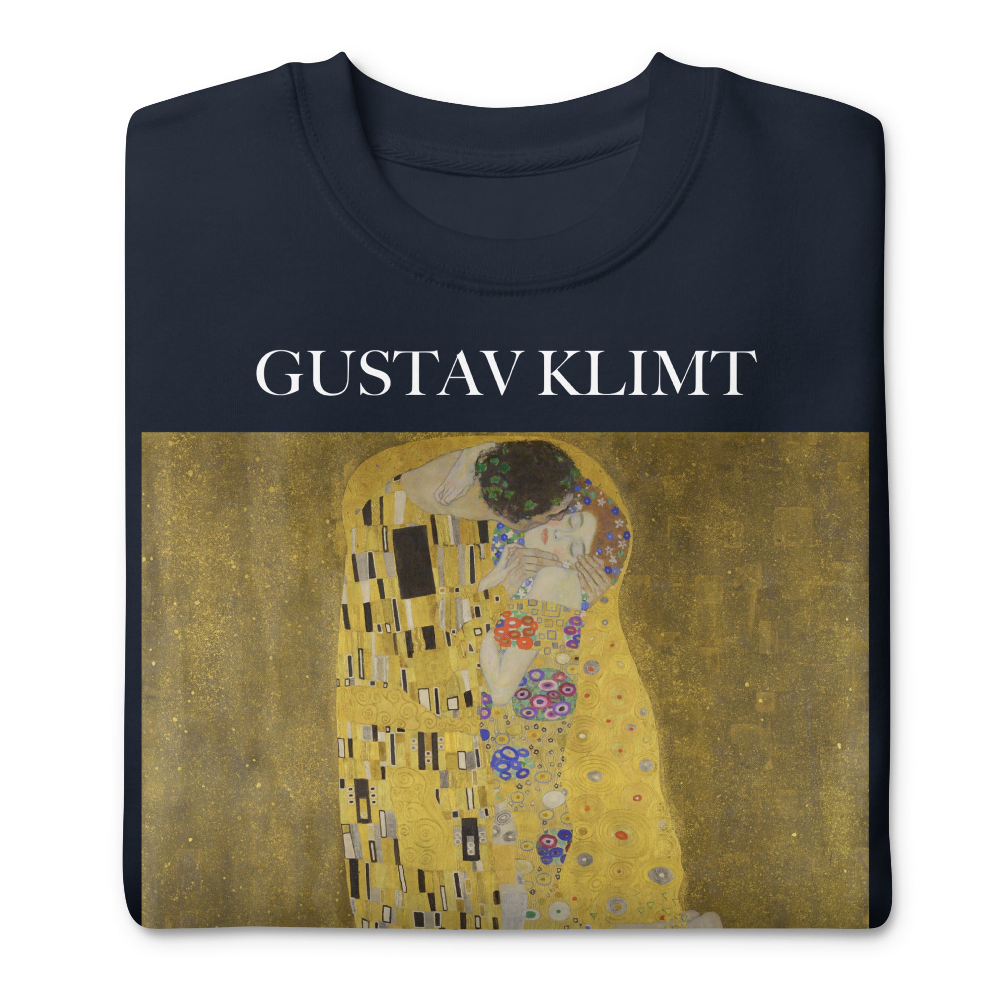 Gustav Klimt 'The Kiss' Famous Painting Sweatshirt | Unisex Premium Sweatshirt