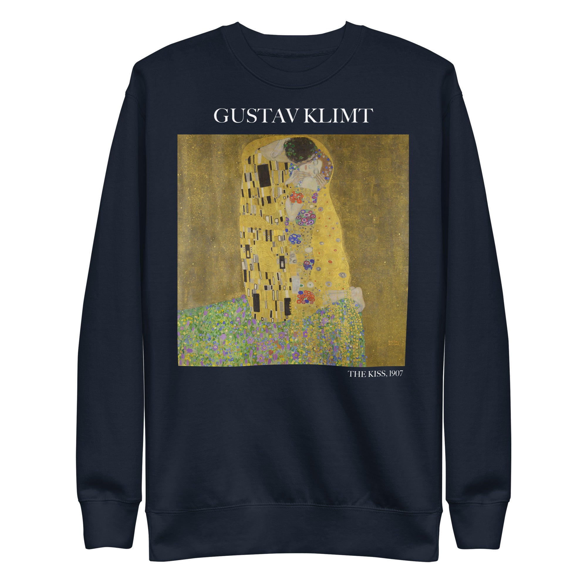 Gustav Klimt 'The Kiss' Famous Painting Sweatshirt | Unisex Premium Sweatshirt