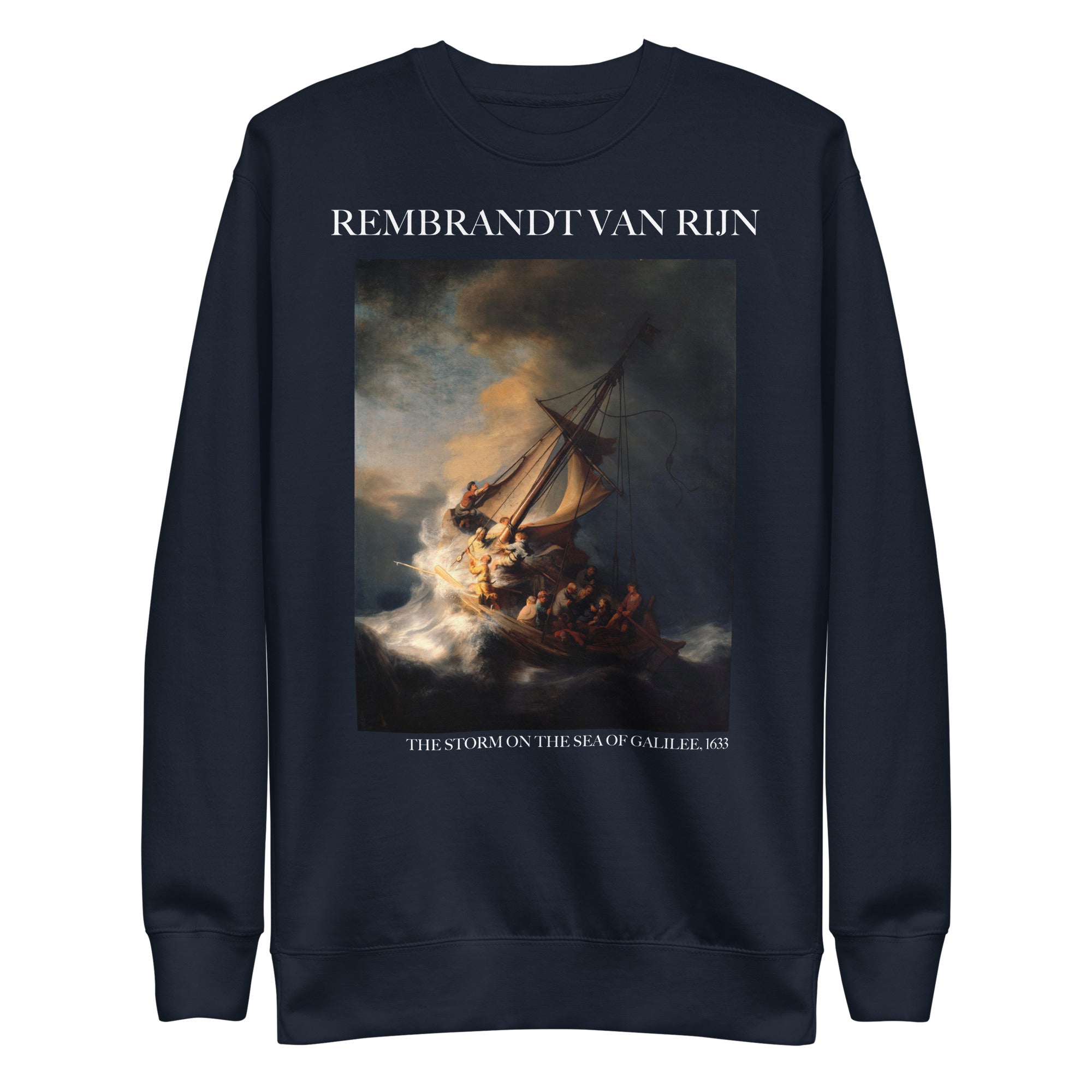 Rembrandt van Rijn 'The Storm on the Sea of Galilee' Famous Painting Sweatshirt | Unisex Premium Sweatshirt