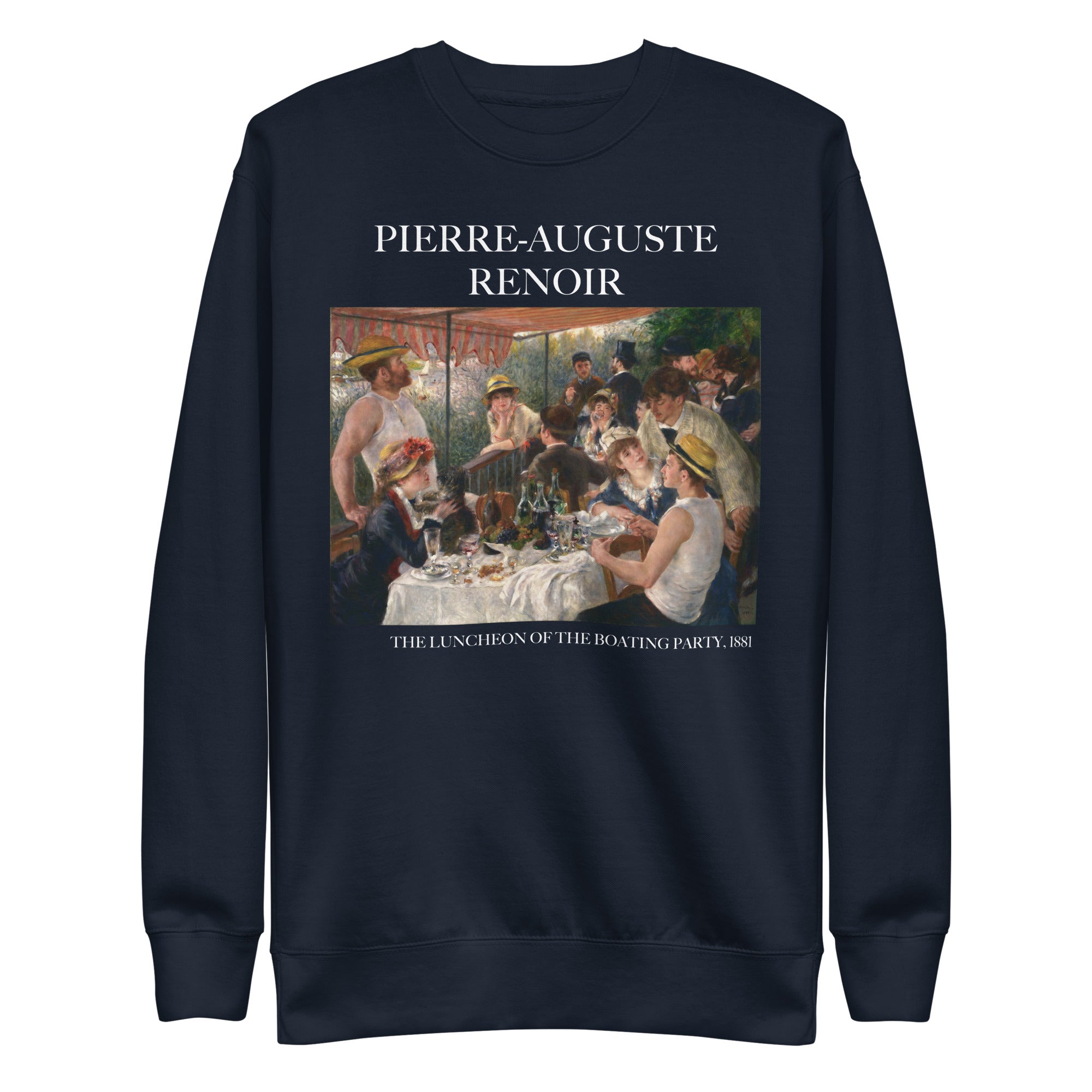 Pierre-Auguste Renoir 'The Luncheon of the Boating Party' Famous Painting Sweatshirt | Unisex Premium Sweatshirt