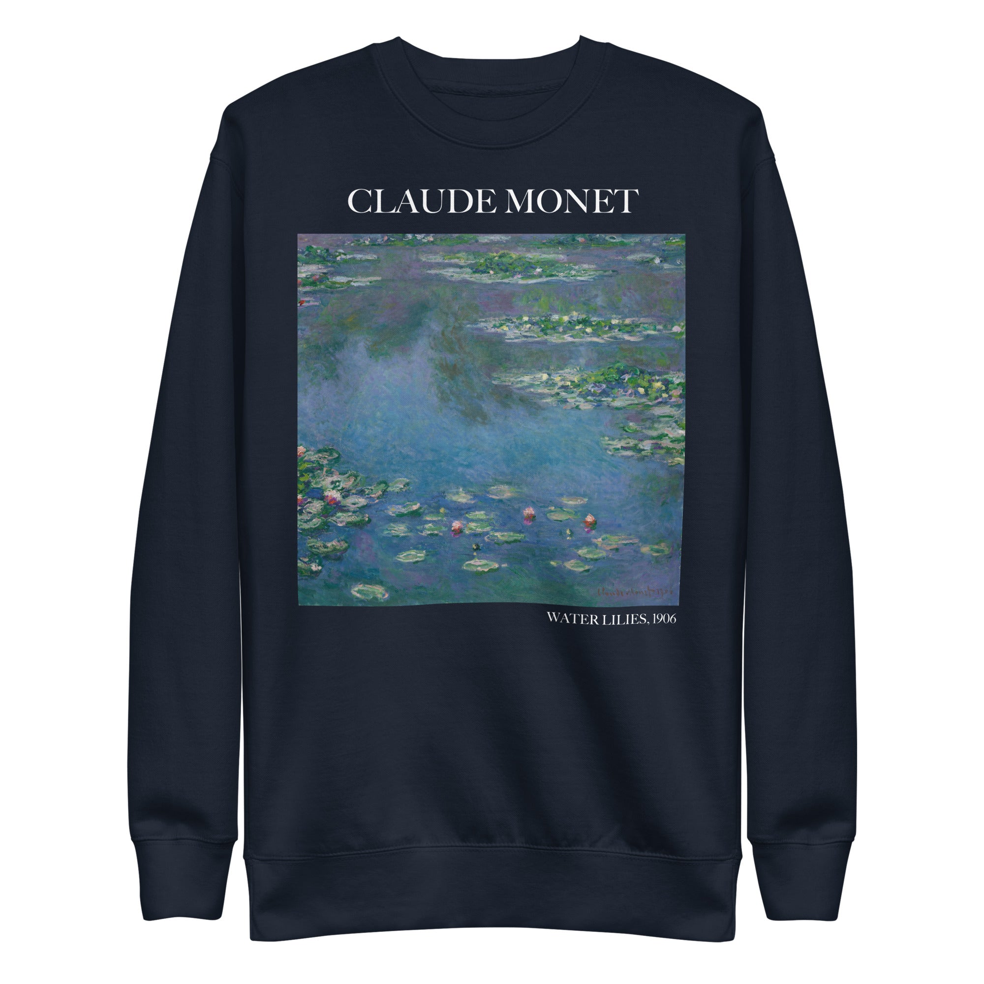 Sweatshirt „Seerosen“ von Claude Monet, berühmtes Gemälde, Premium-Unisex-Sweatshirt