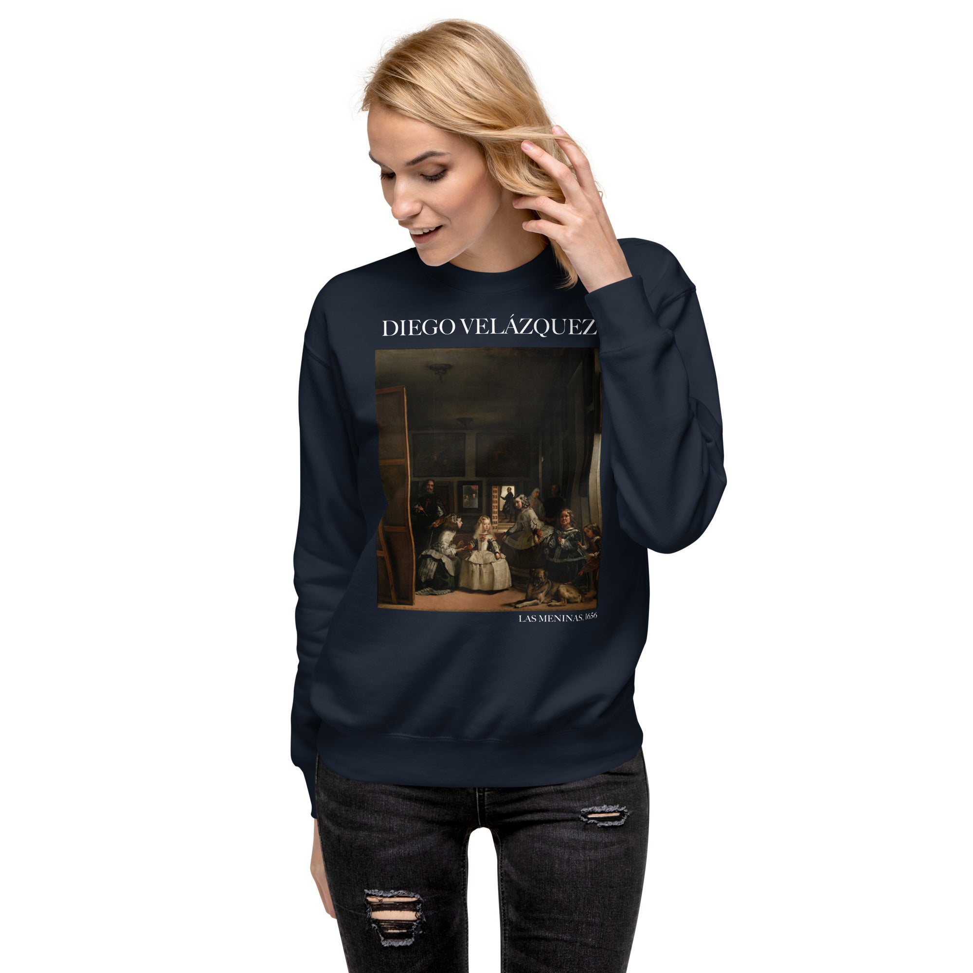 Diego Velázquez 'Las Meninas' Famous Painting Sweatshirt | Unisex Premium Sweatshirt