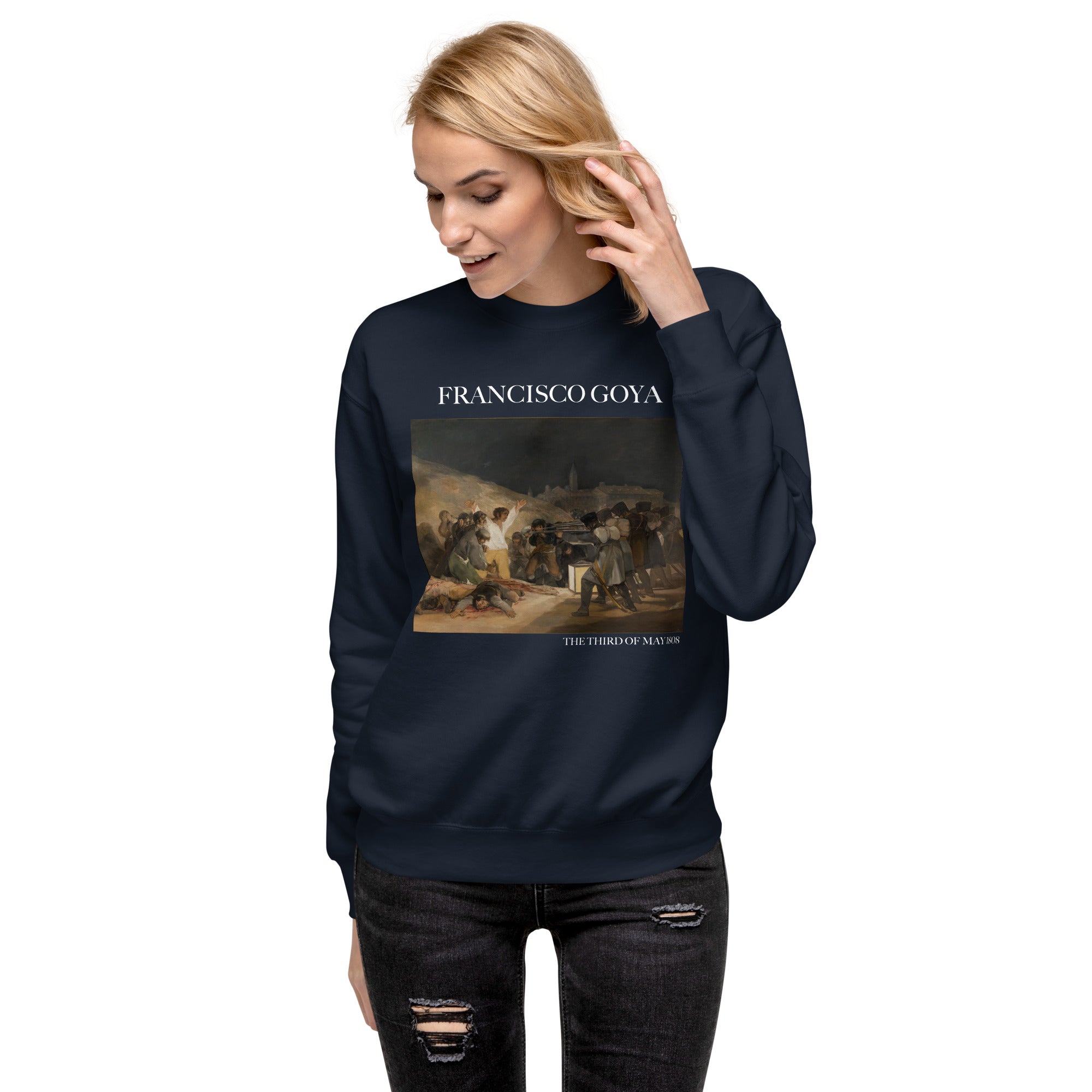 Francisco Goya 'Der dritte Mai 1808' Berühmtes Gemälde Sweatshirt | Unisex Premium Sweatshirt