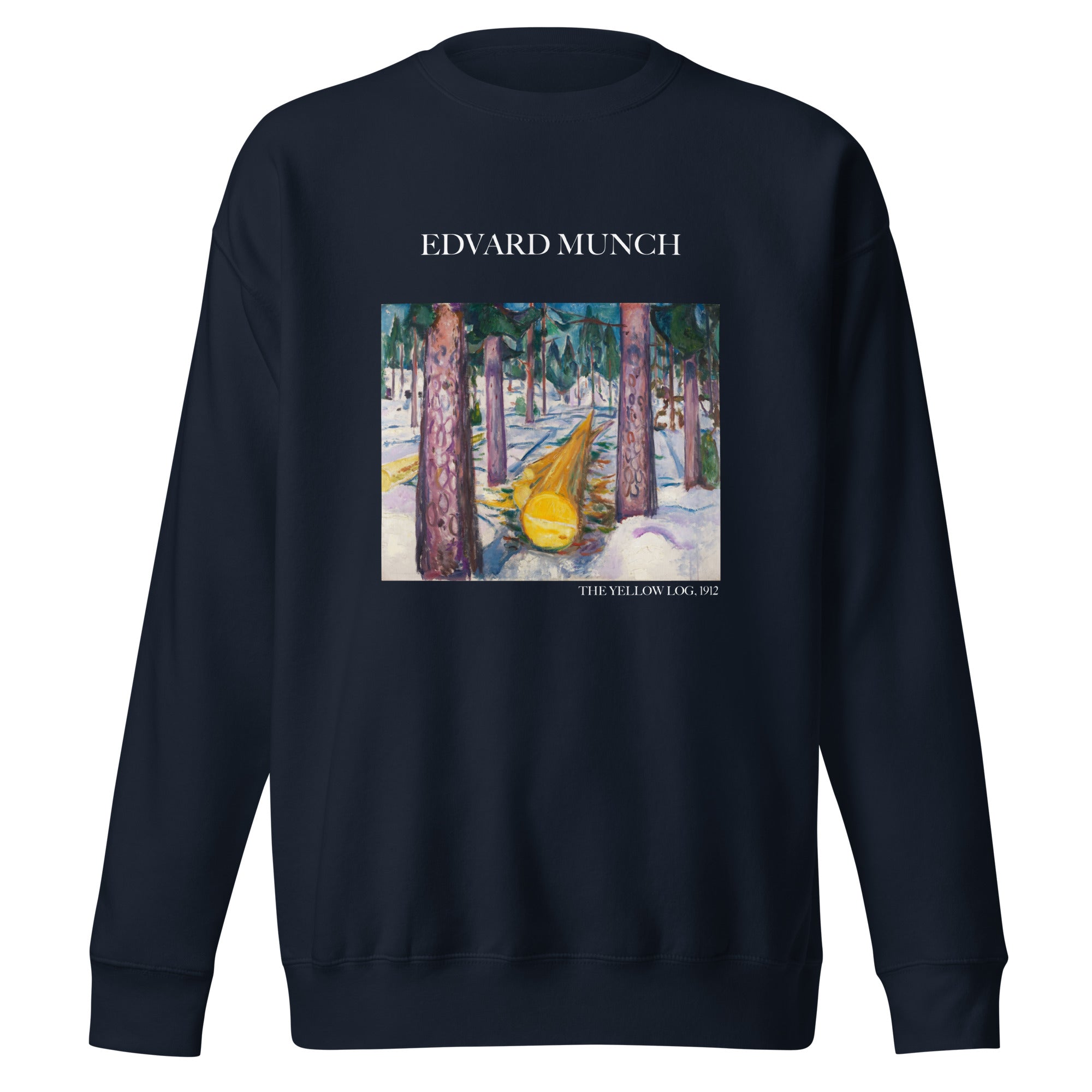 Sweatshirt mit berühmtem Gemälde „Der gelbe Baumstamm“ von Edvard Munch | Premium-Sweatshirt für Unisex