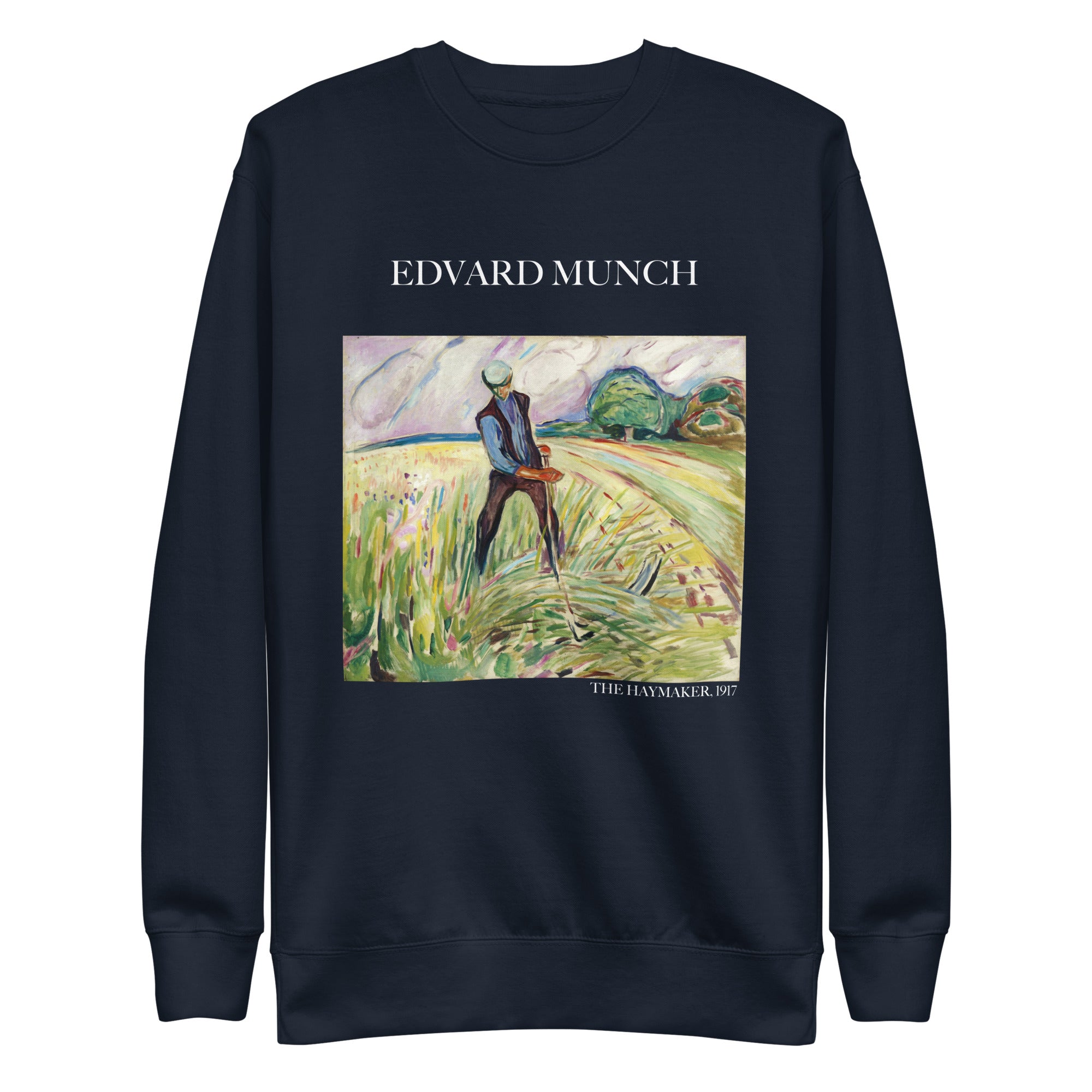 Edvard Munch 'The Haymaker' Famous Painting Sweatshirt | Unisex Premium Sweatshirt