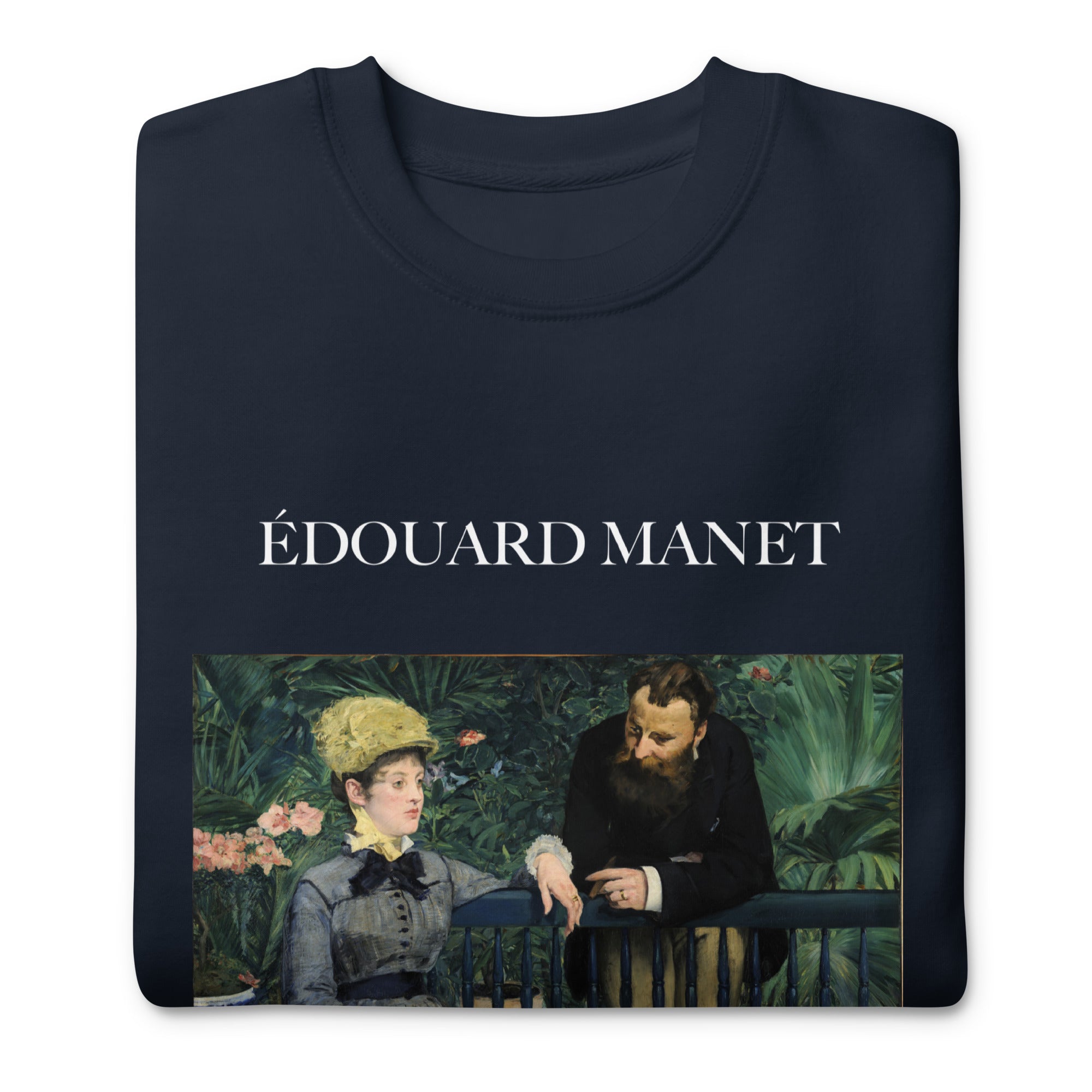 Sweatshirt mit berühmtem Gemälde „Im Wintergarten“ von Édouard Manet, Premium-Unisex-Sweatshirt