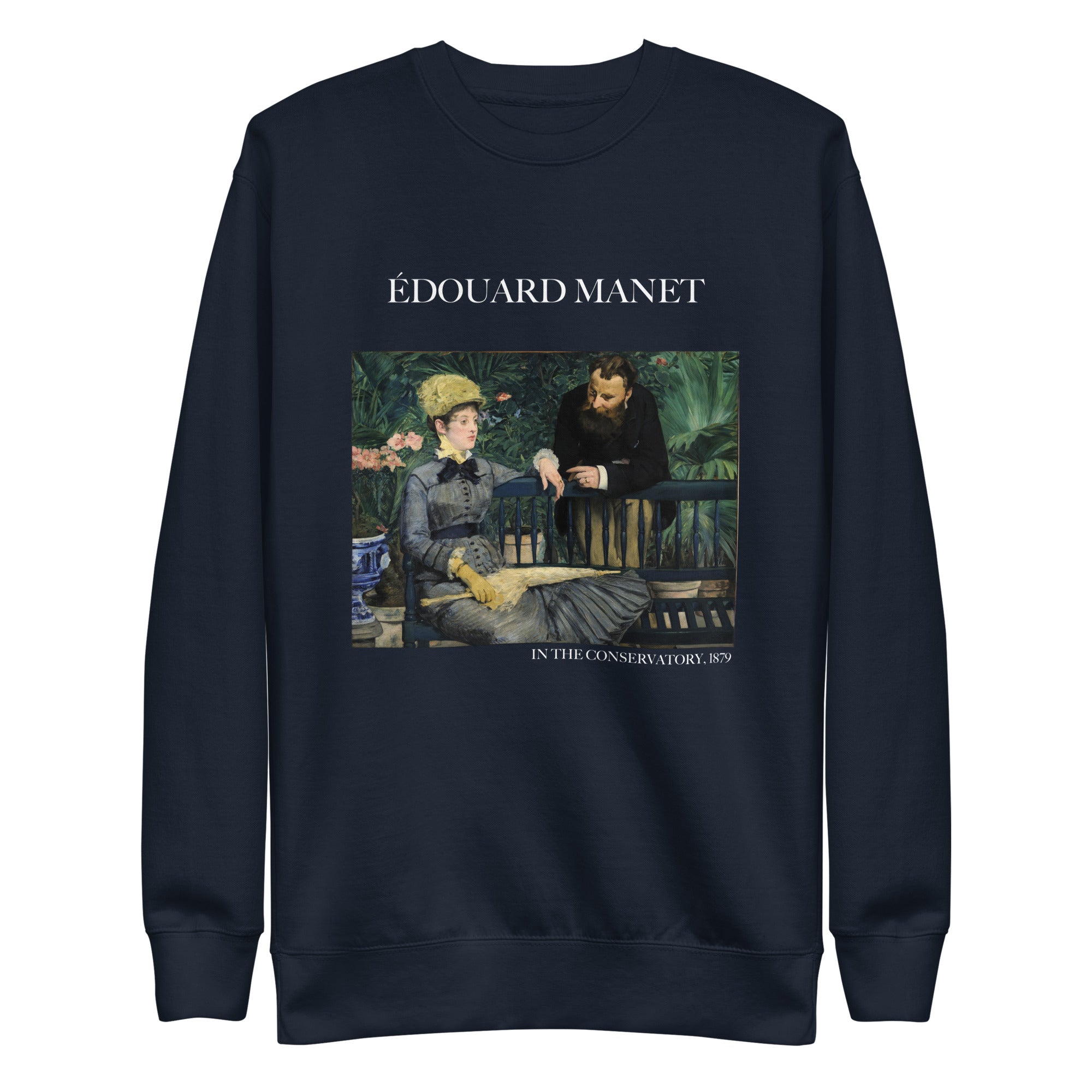 Édouard Manet 'In the Conservatory' Famous Painting Sweatshirt | Unisex Premium Sweatshirt