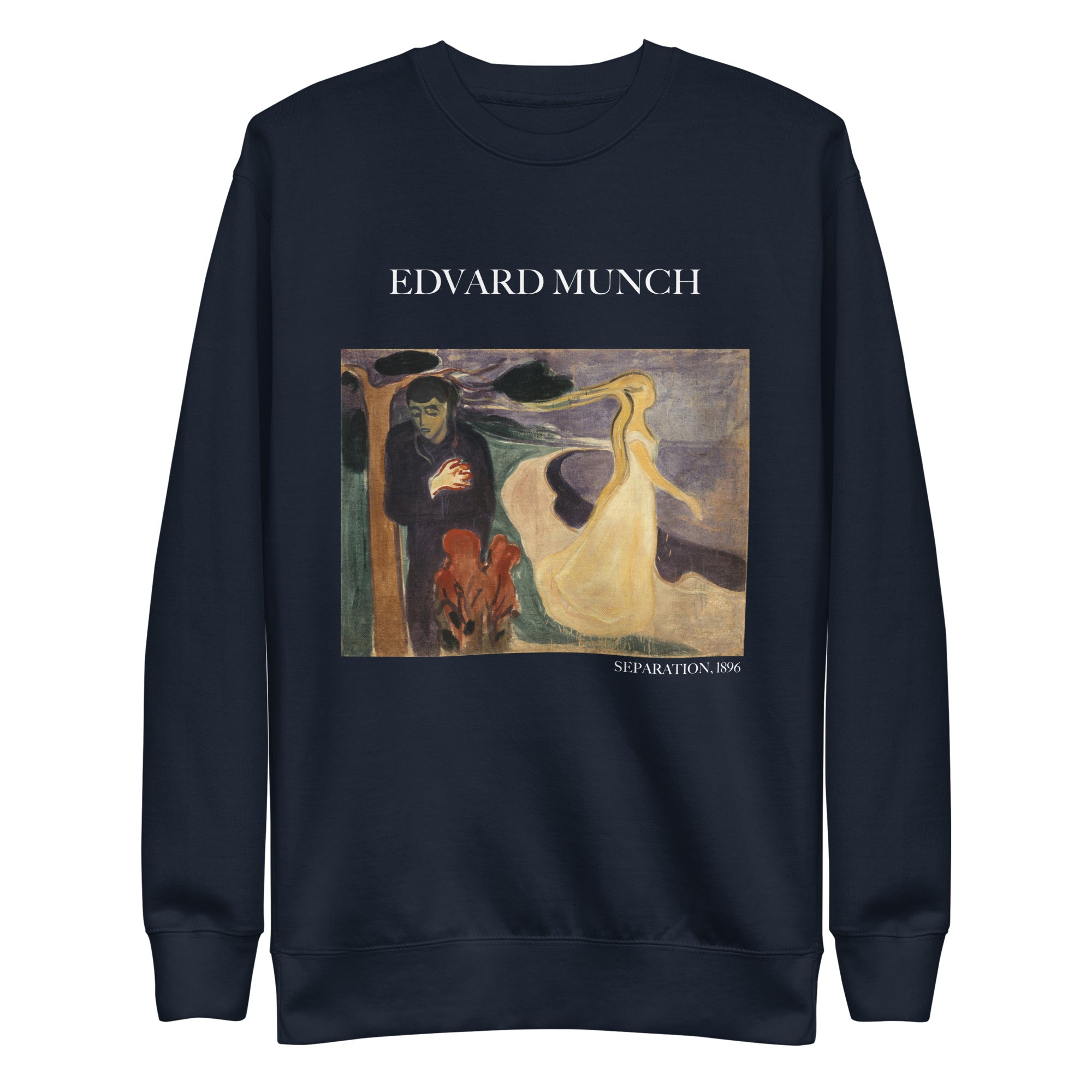 Sweatshirt mit berühmtem Gemälde „Separation“ von Edvard Munch, Premium-Unisex-Sweatshirt