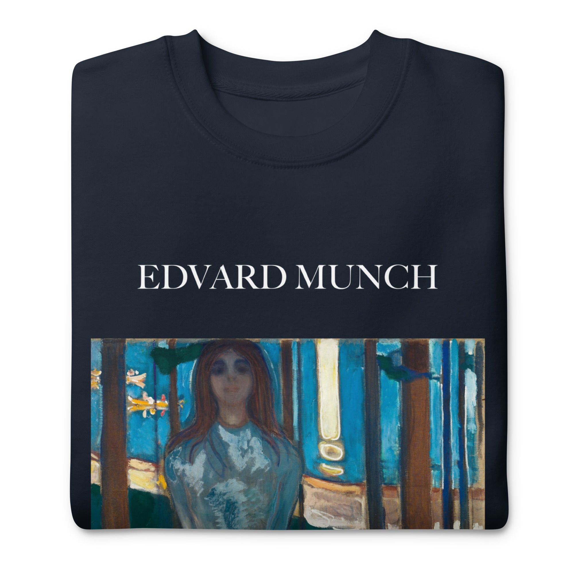 Edvard Munch 'The Voice, Summer Night' Famous Painting Sweatshirt | Unisex Premium Sweatshirt