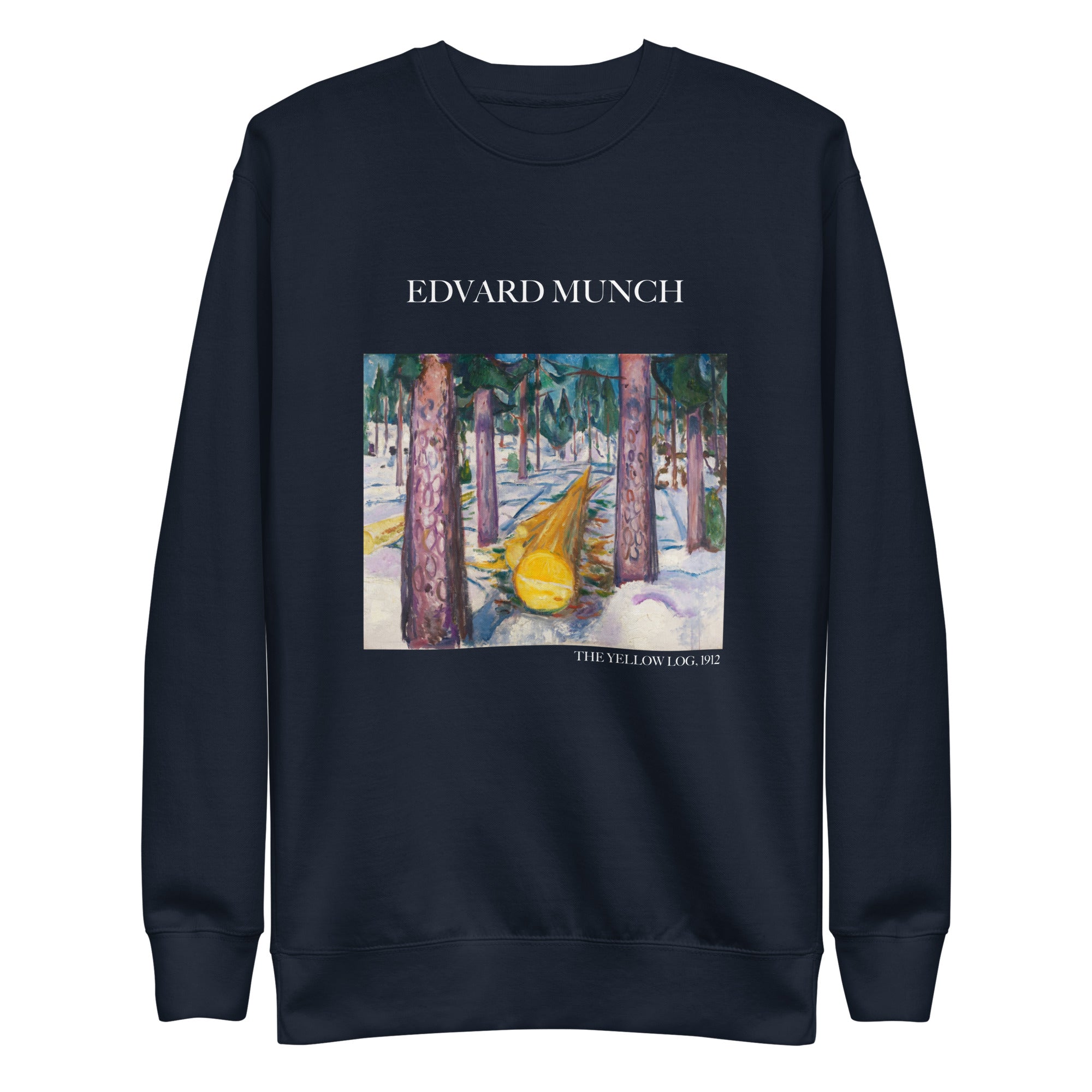 Sweatshirt mit berühmtem Gemälde „Der gelbe Baumstamm“ von Edvard Munch | Premium-Sweatshirt für Unisex