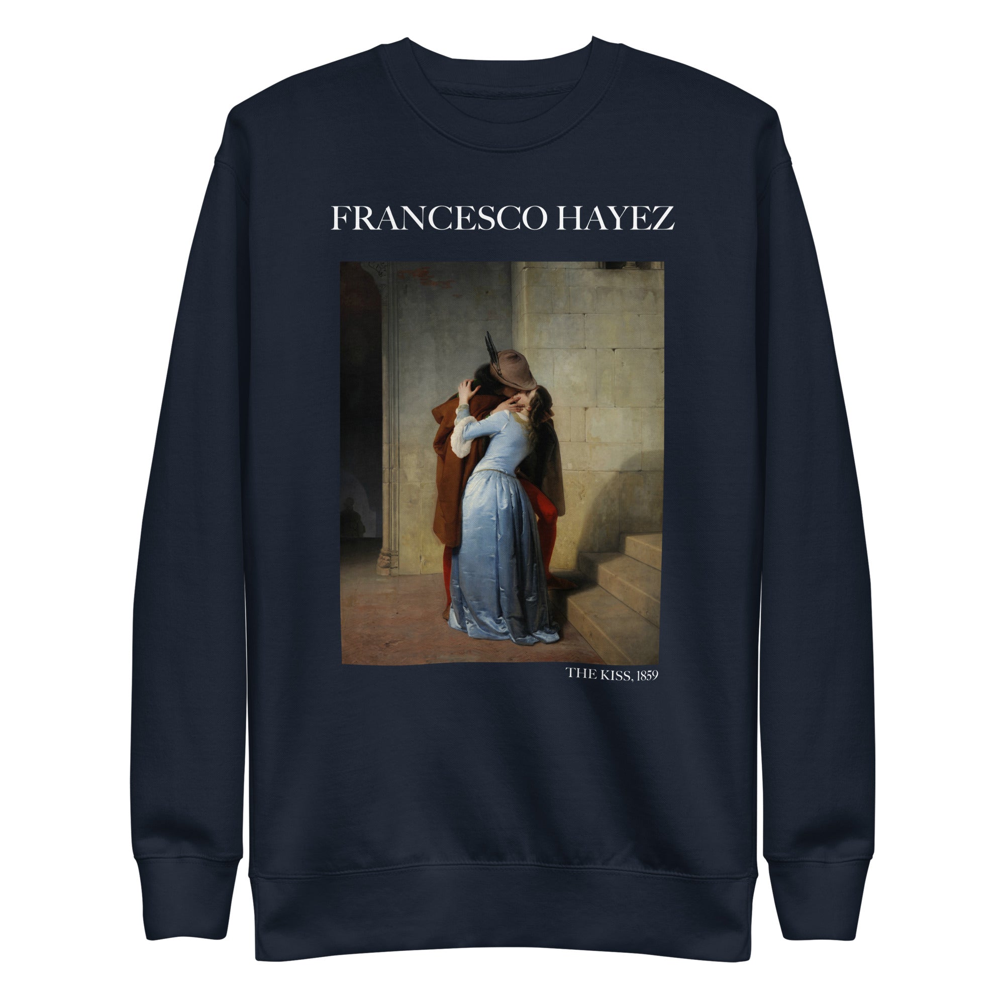 Sweatshirt mit berühmtem Gemälde „Der Kuss“ von Francesco Hayez | Premium-Sweatshirt für Unisex