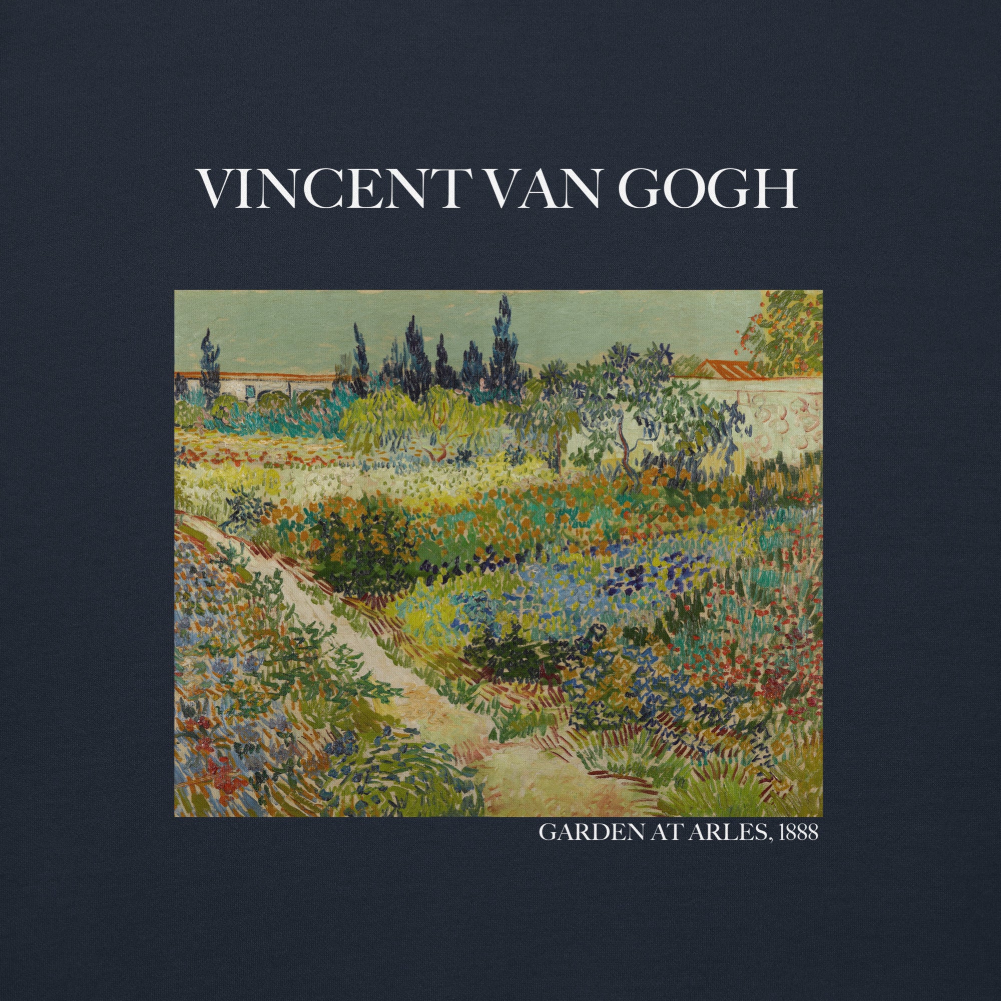 Sweatshirt mit berühmtem Gemälde „Garten in Arles“ von Vincent van Gogh | Premium-Sweatshirt für Unisex