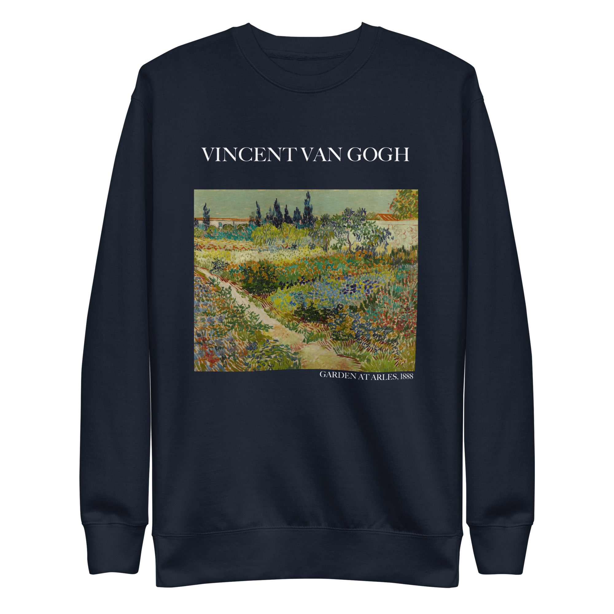 Sweatshirt mit berühmtem Gemälde „Garten in Arles“ von Vincent van Gogh | Premium-Sweatshirt für Unisex