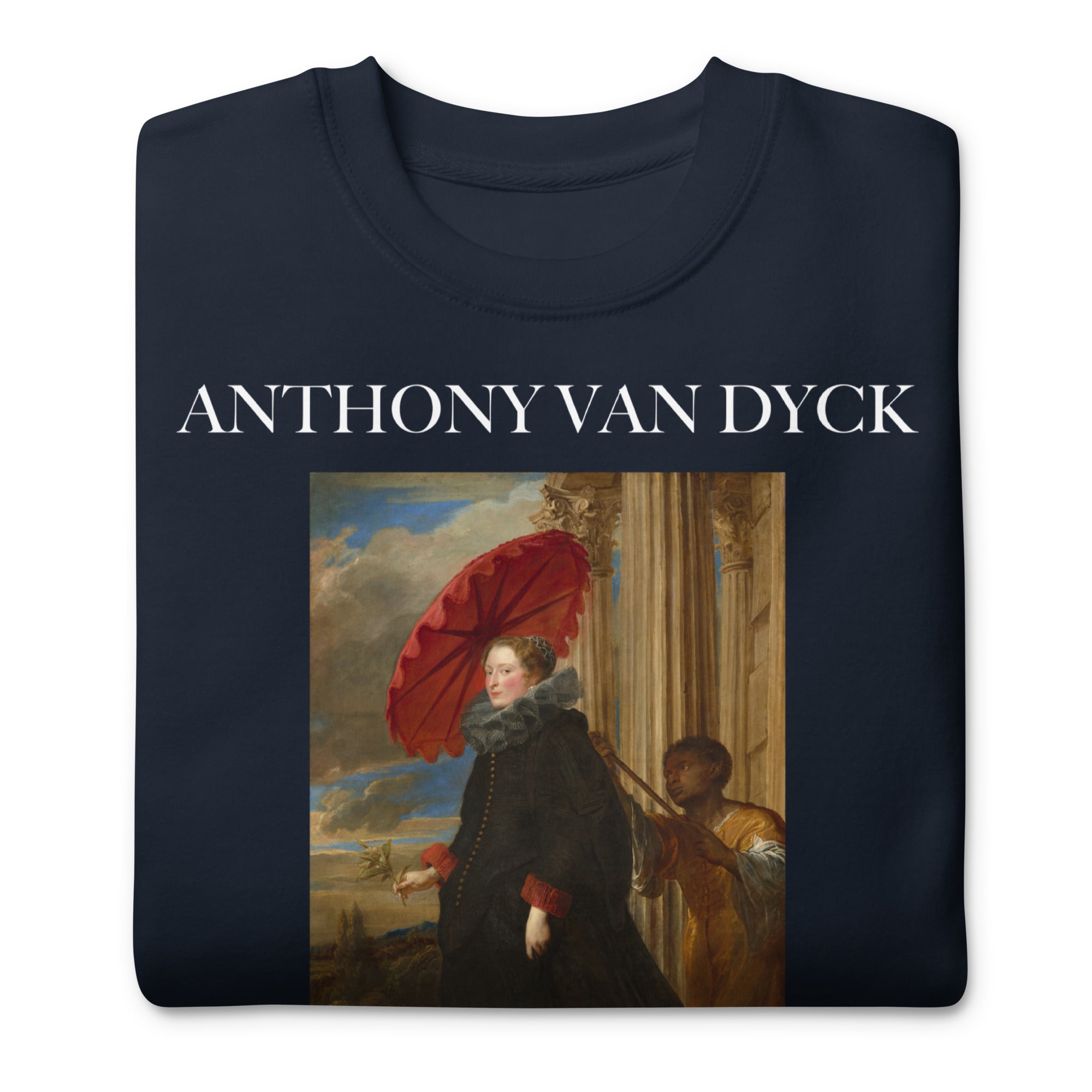 Sweatshirt mit berühmtem Gemälde „Marchesa Elena Grimaldi Cattaneo“ von Sir Anthony van Dyck | Premium-Unisex-Sweatshirt