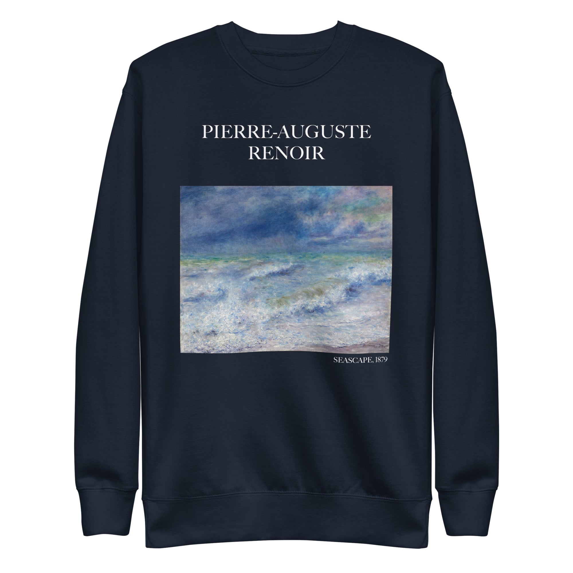 Sweatshirt mit berühmtem Gemälde „Meereslandschaft“ von Pierre-Auguste Renoir, Unisex-Premium-Sweatshirt