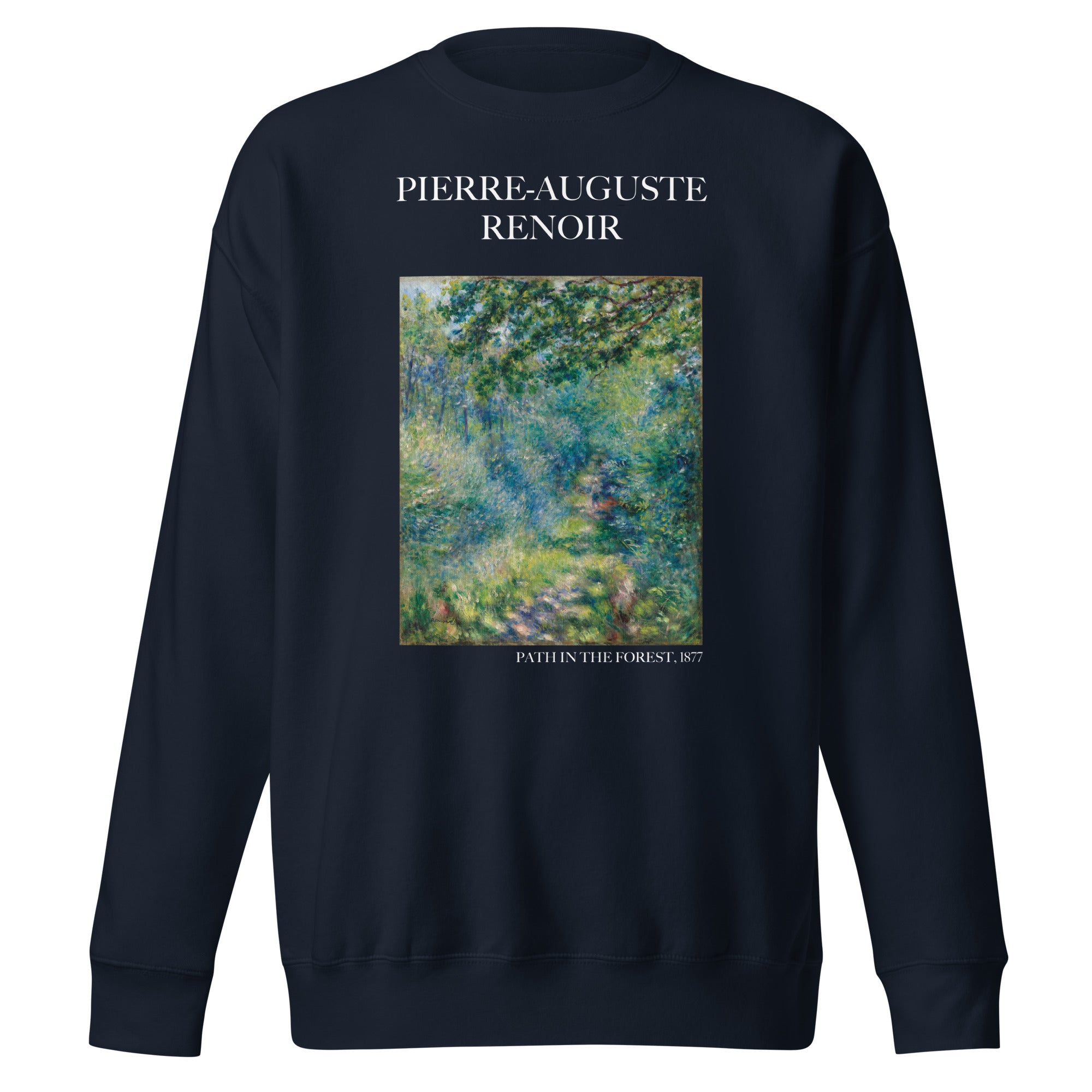 Sweatshirt mit berühmtem Gemälde „Pfad im Wald“ von Pierre-Auguste Renoir | Premium-Sweatshirt für Unisex