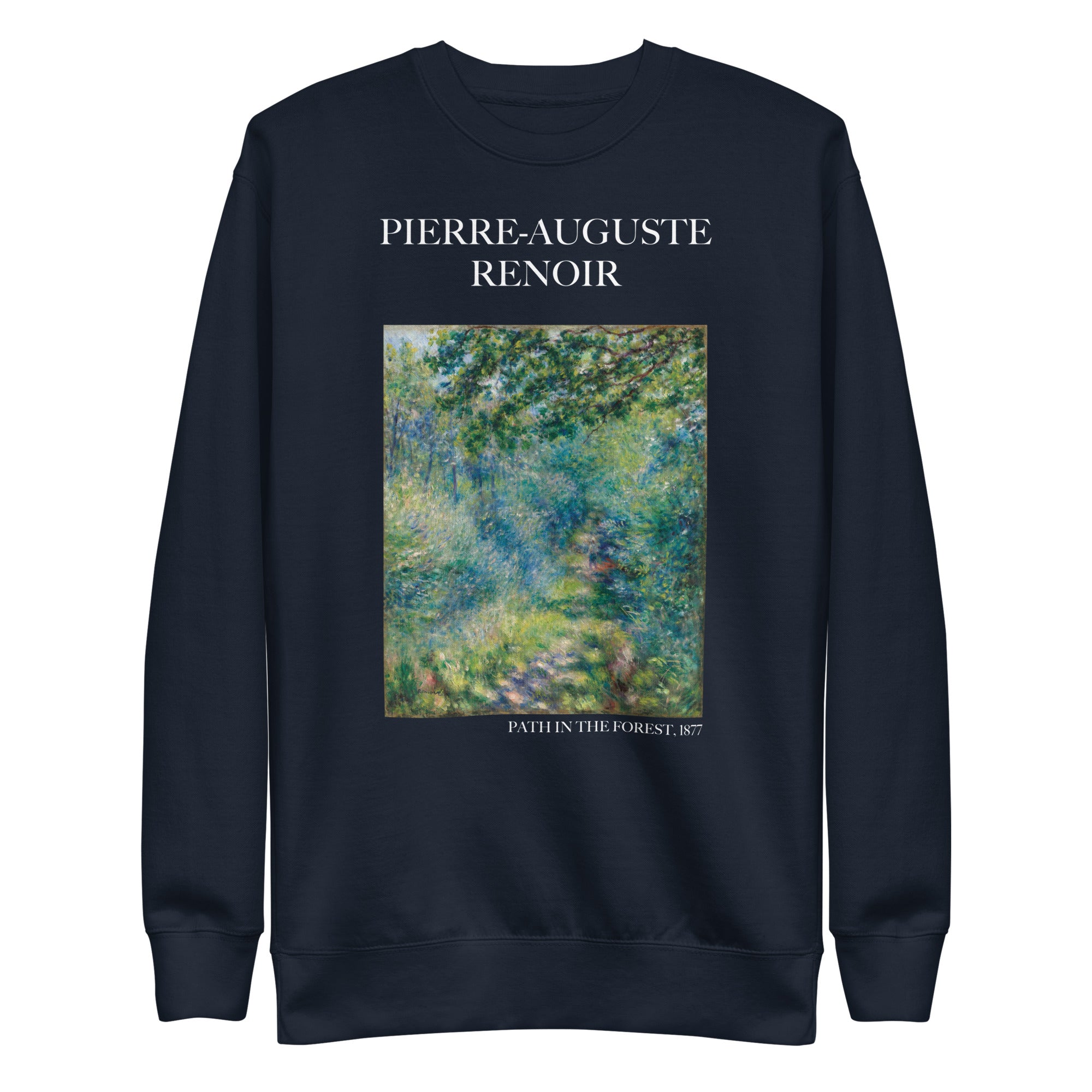 Sweatshirt mit berühmtem Gemälde „Pfad im Wald“ von Pierre-Auguste Renoir | Premium-Sweatshirt für Unisex