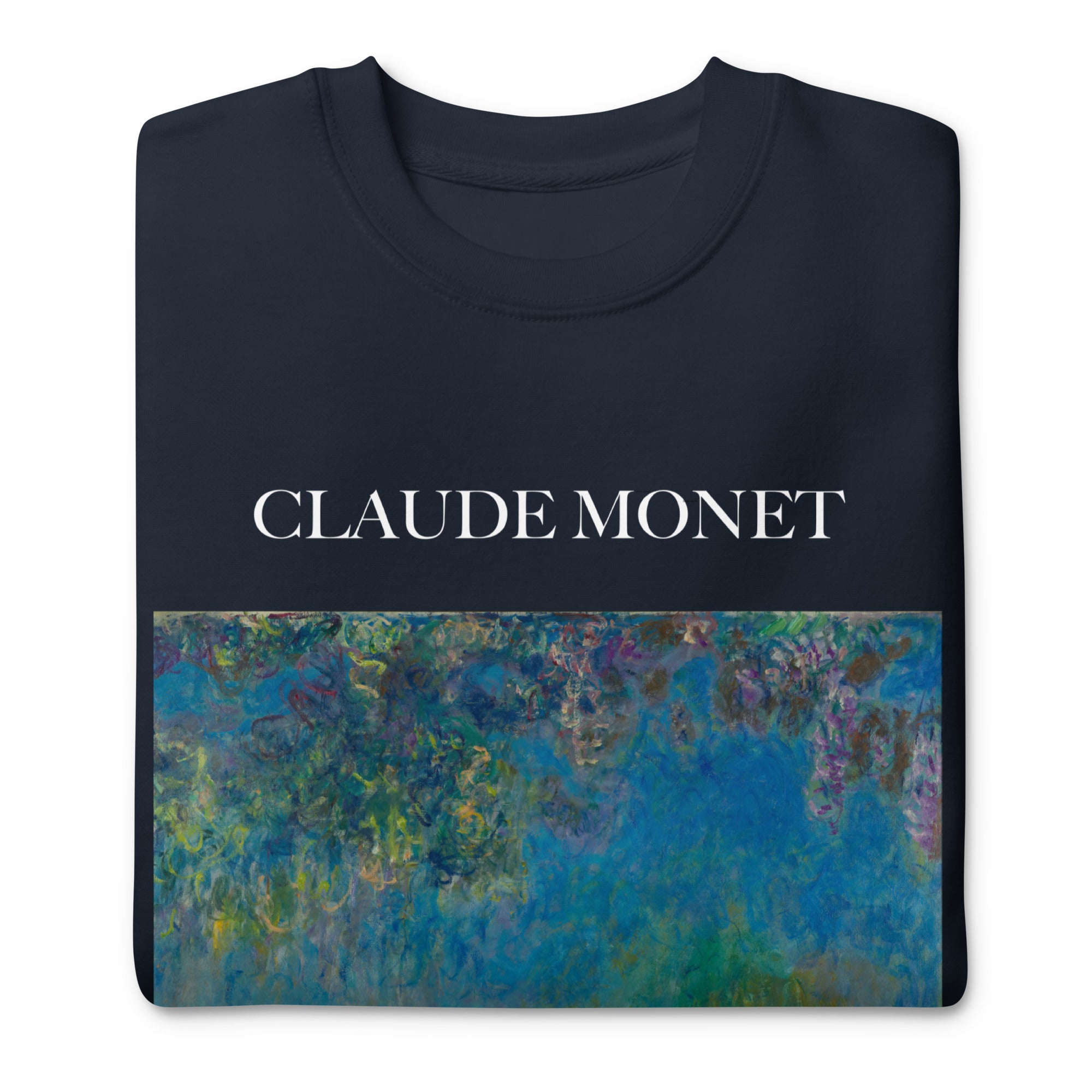 Claude Monet 'Wisteria' Famous Painting Sweatshirt | Unisex Premium Sweatshirt