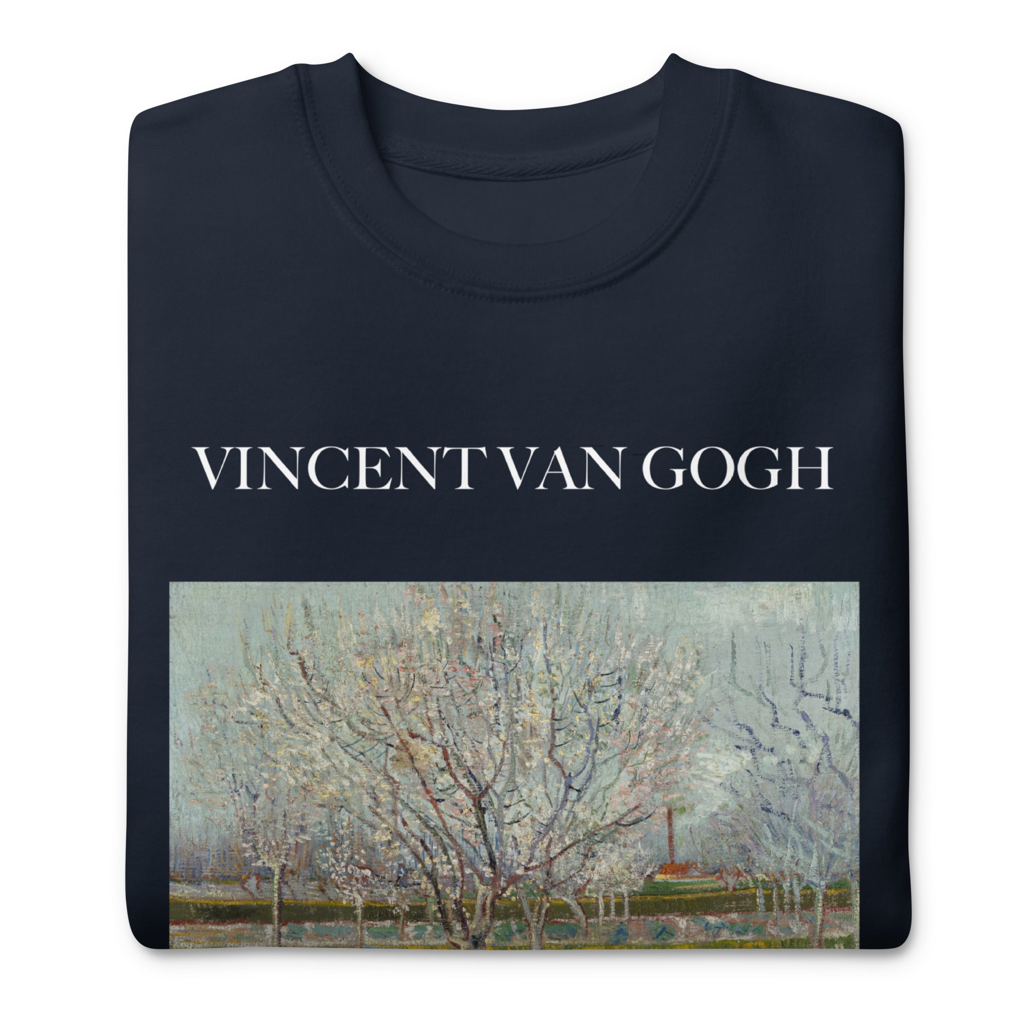 Sweatshirt mit berühmtem Gemälde „Obstgarten in Blüte“ von Vincent van Gogh | Premium-Sweatshirt für Unisex