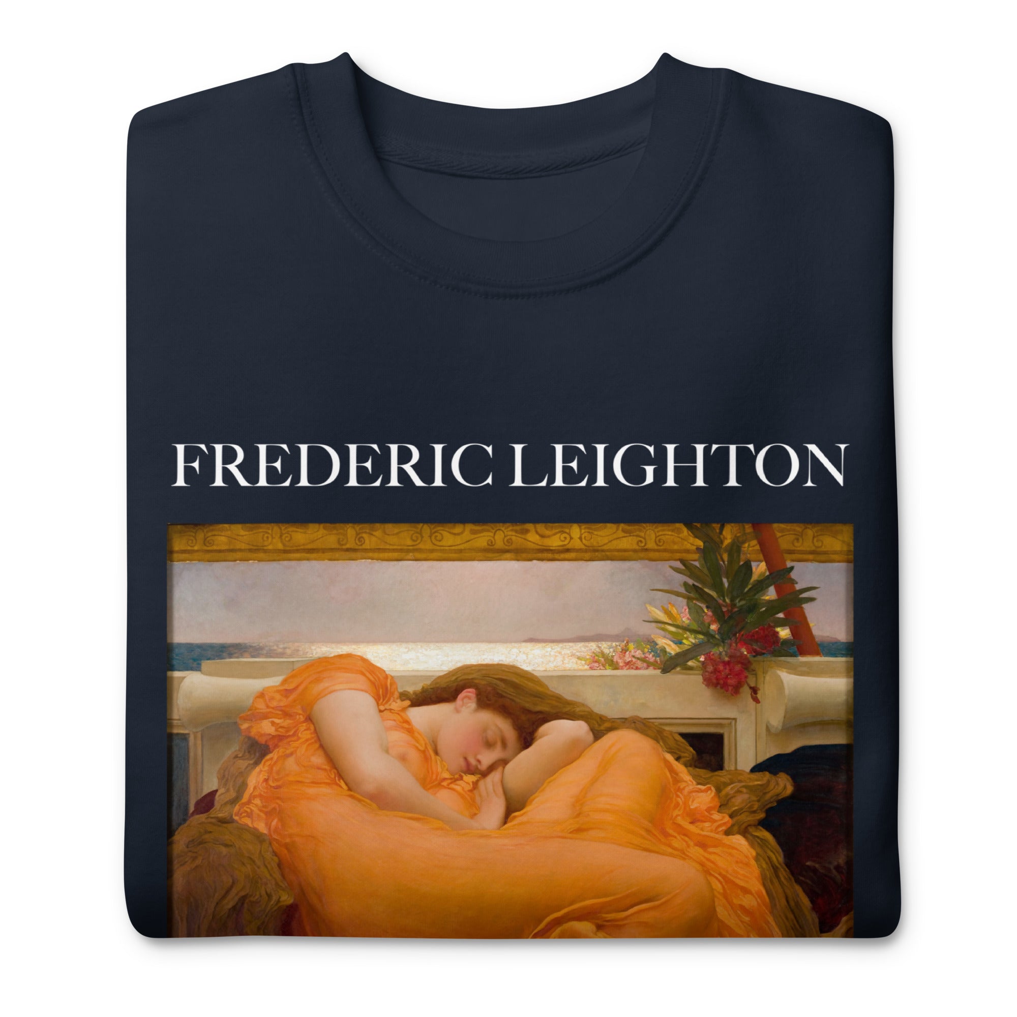 Frederic Leighton 'Flaming June' Famous Painting Sweatshirt | Unisex Premium Sweatshirt