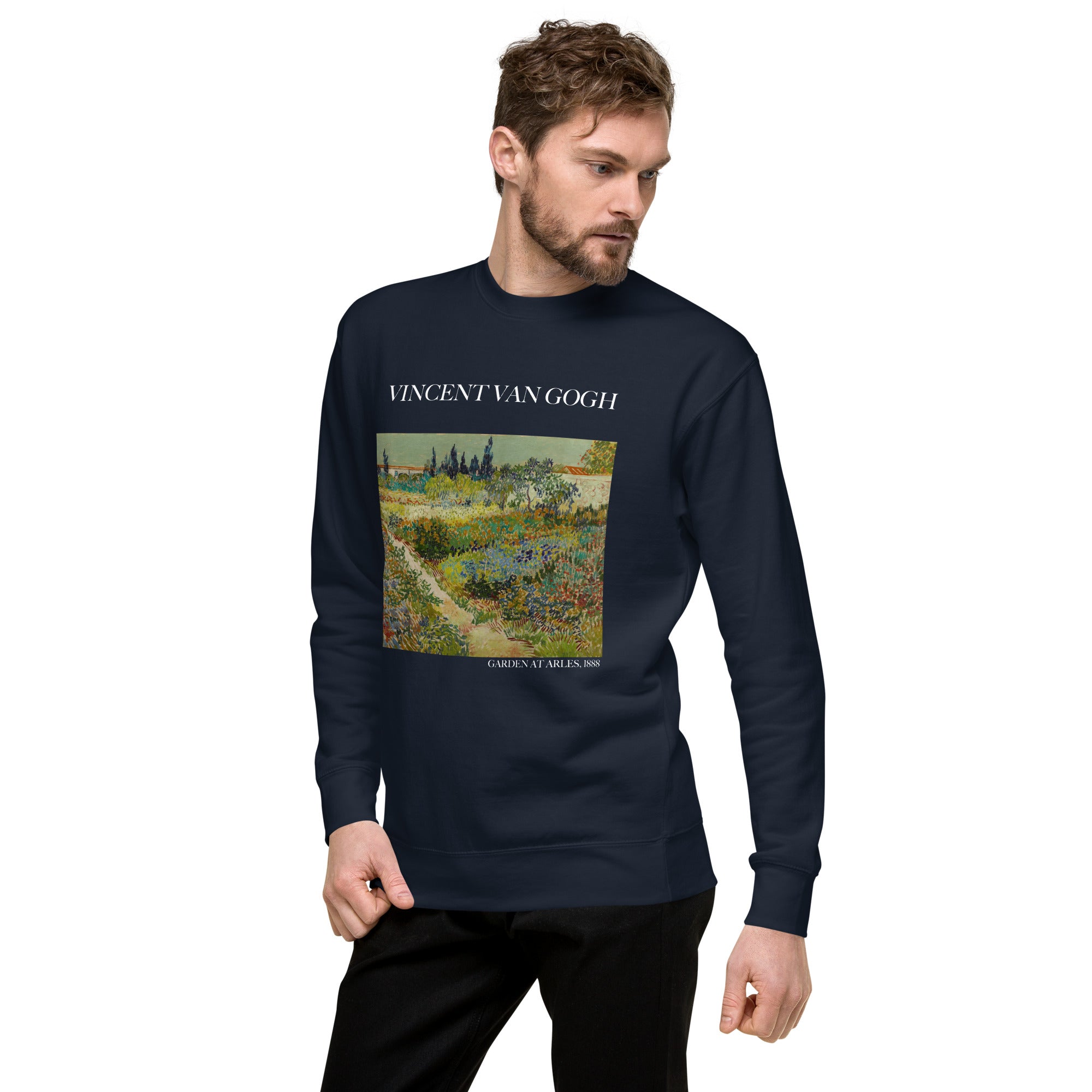 Sweatshirt mit berühmtem Gemälde „Garten in Arles“ von Vincent van Gogh | Premium-Sweatshirt für Unisex