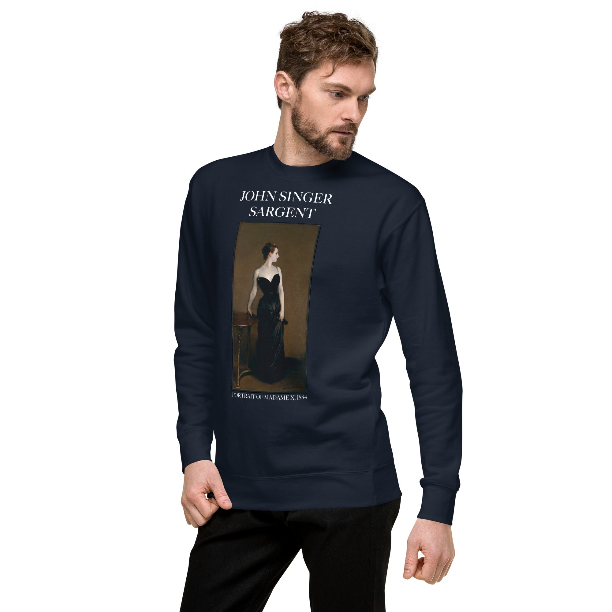 Sweatshirt mit berühmtem Gemälde „Portrait of Madame X“ von John Singer Sargent | Premium-Sweatshirt für Unisex