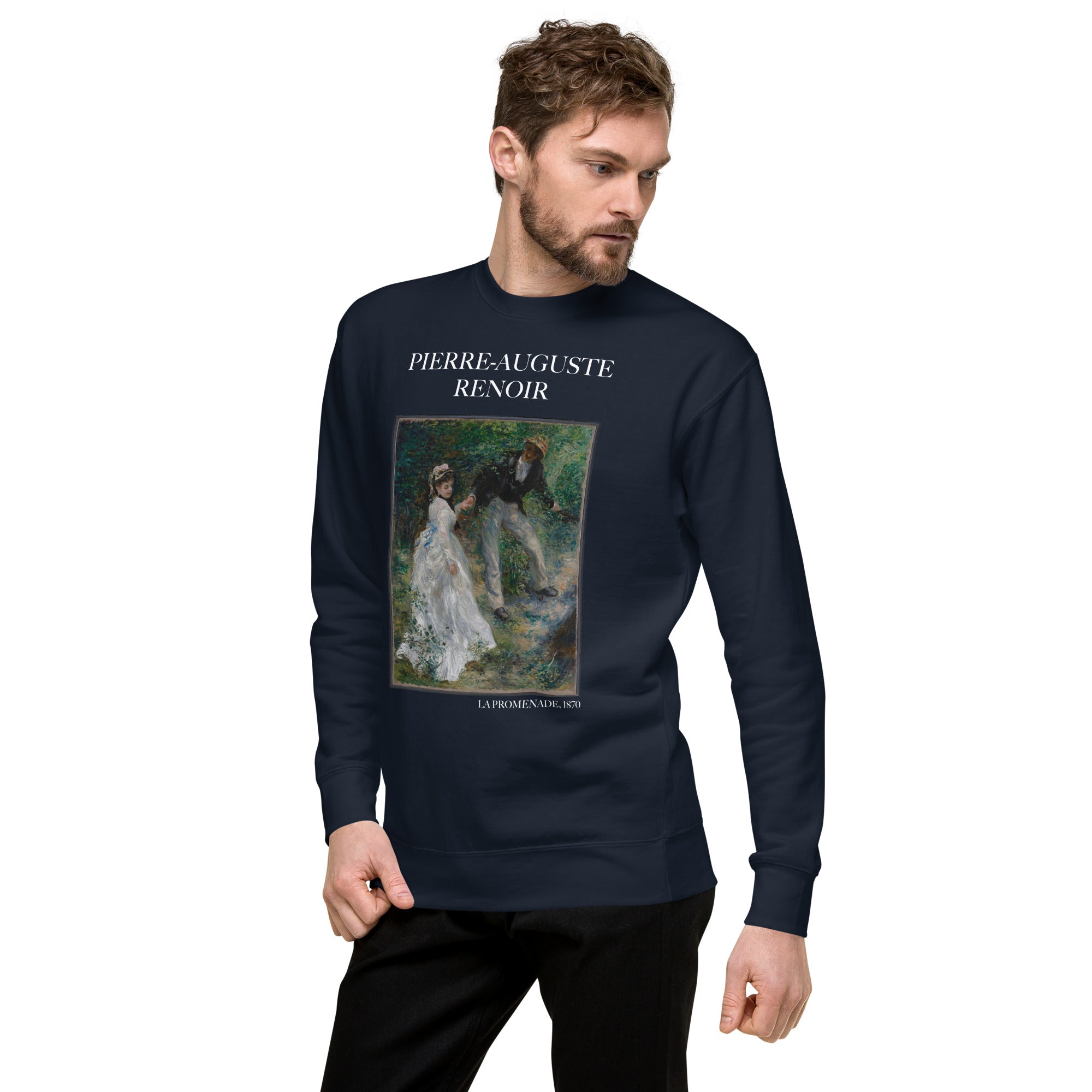 Sweatshirt mit berühmtem Gemälde „La Promenade“ von Pierre-Auguste Renoir, Unisex-Premium-Sweatshirt