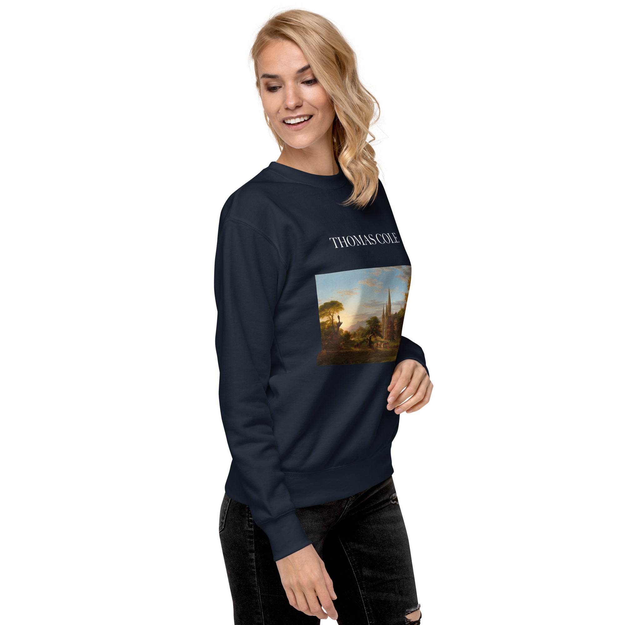 Thomas Cole - Sweatshirt mit berühmtem Gemälde „The Return“ | Premium-Unisex-Sweatshirt