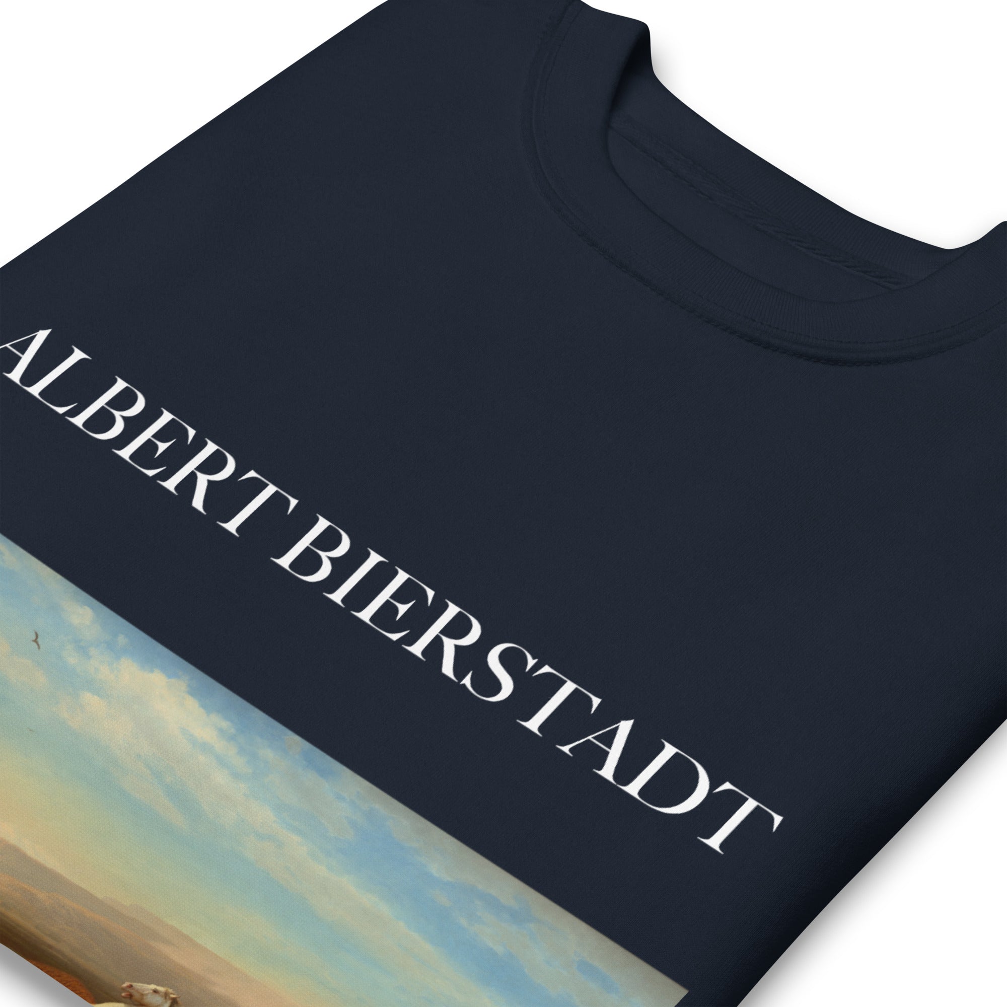 Albert Bierstadt 'The Last of the Buffalo' Famous Painting Sweatshirt | Unisex Premium Sweatshirt