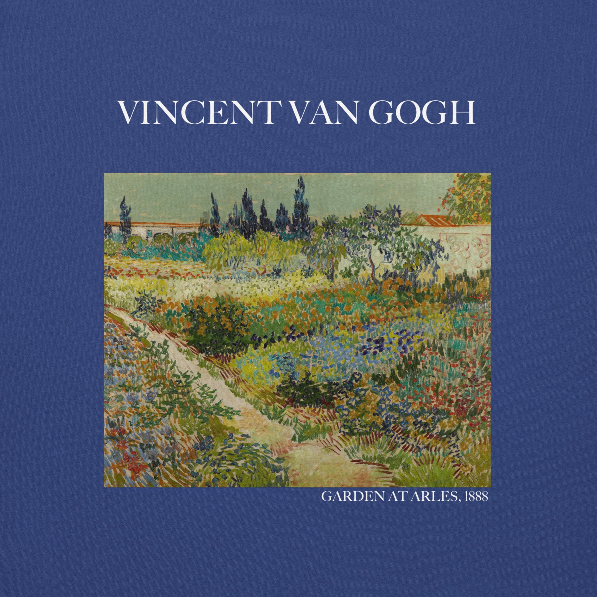 Sweatshirt mit berühmtem Gemälde „Garten in Arles“ von Vincent van Gogh | Premium-Sweatshirt für Unisex