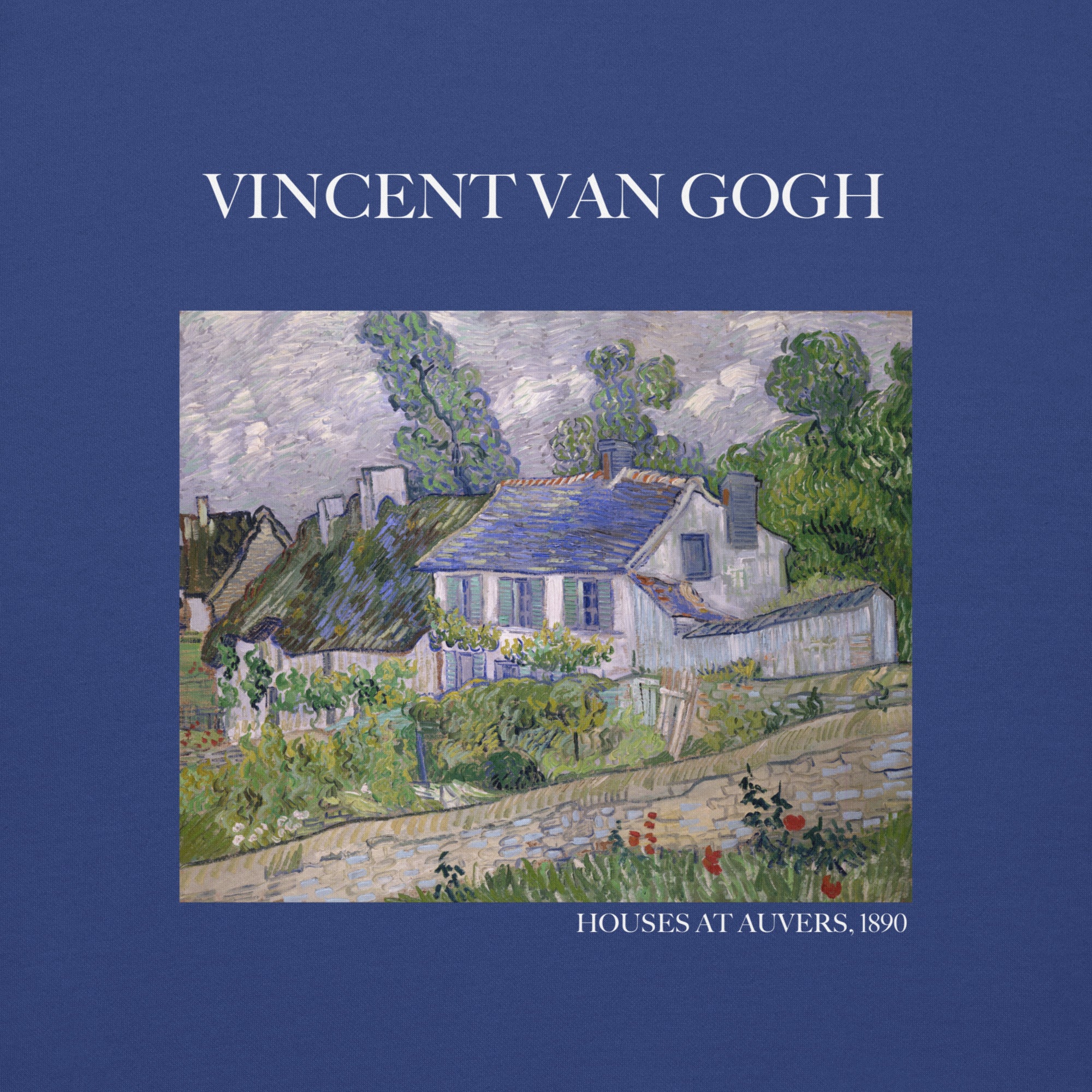 Vincent van Gogh 'Houses at Auvers' Famous Painting Sweatshirt | Unisex Premium Sweatshirt