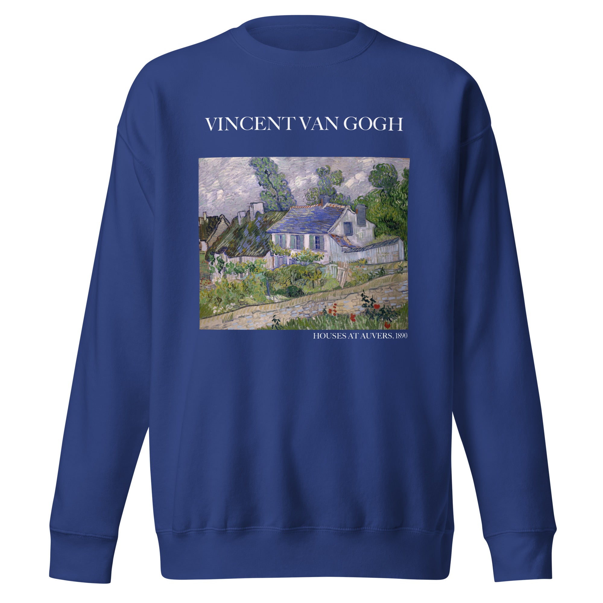 Vincent van Gogh 'Houses at Auvers' Famous Painting Sweatshirt | Unisex Premium Sweatshirt