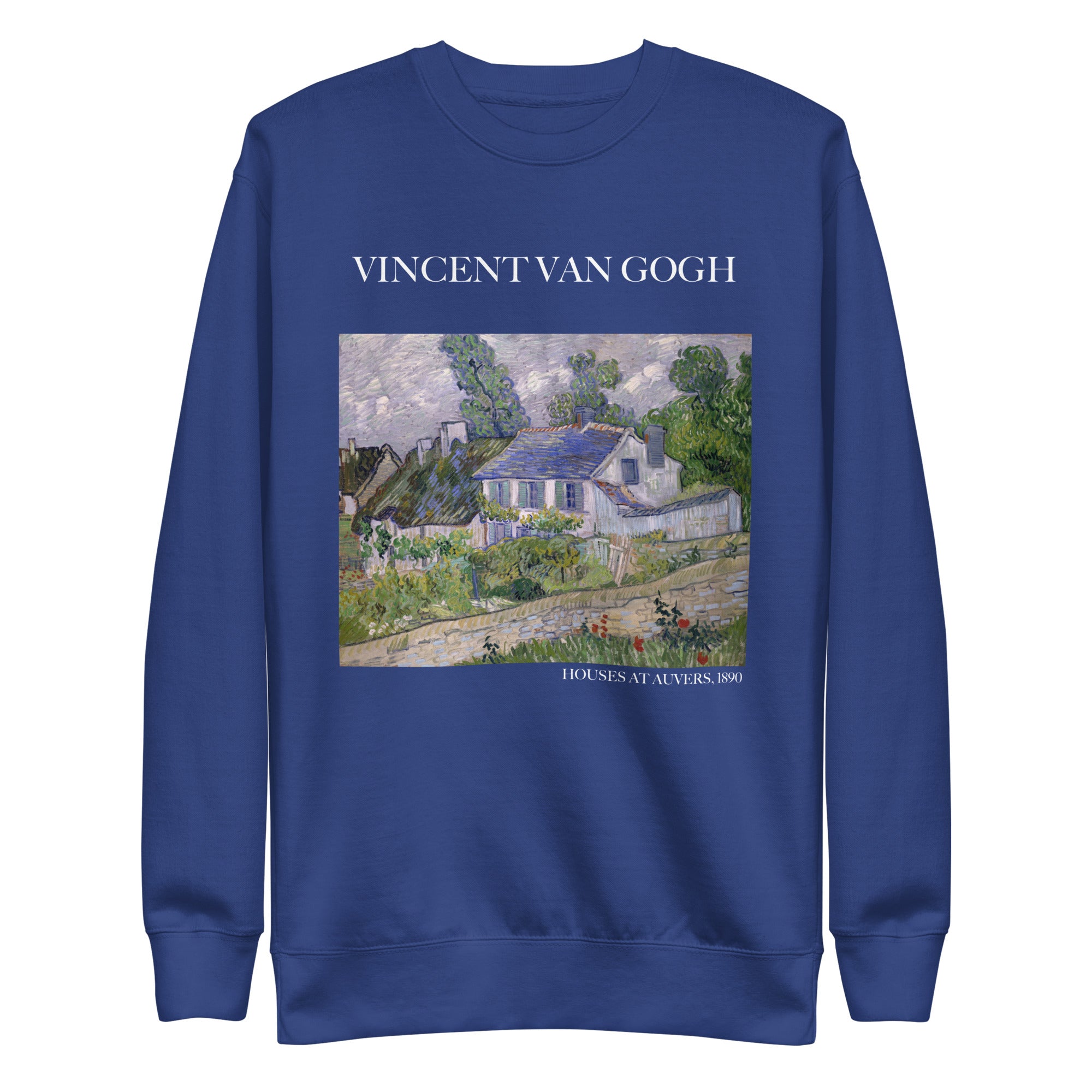 Vincent van Gogh 'Houses at Auvers' Famous Painting Sweatshirt | Unisex Premium Sweatshirt