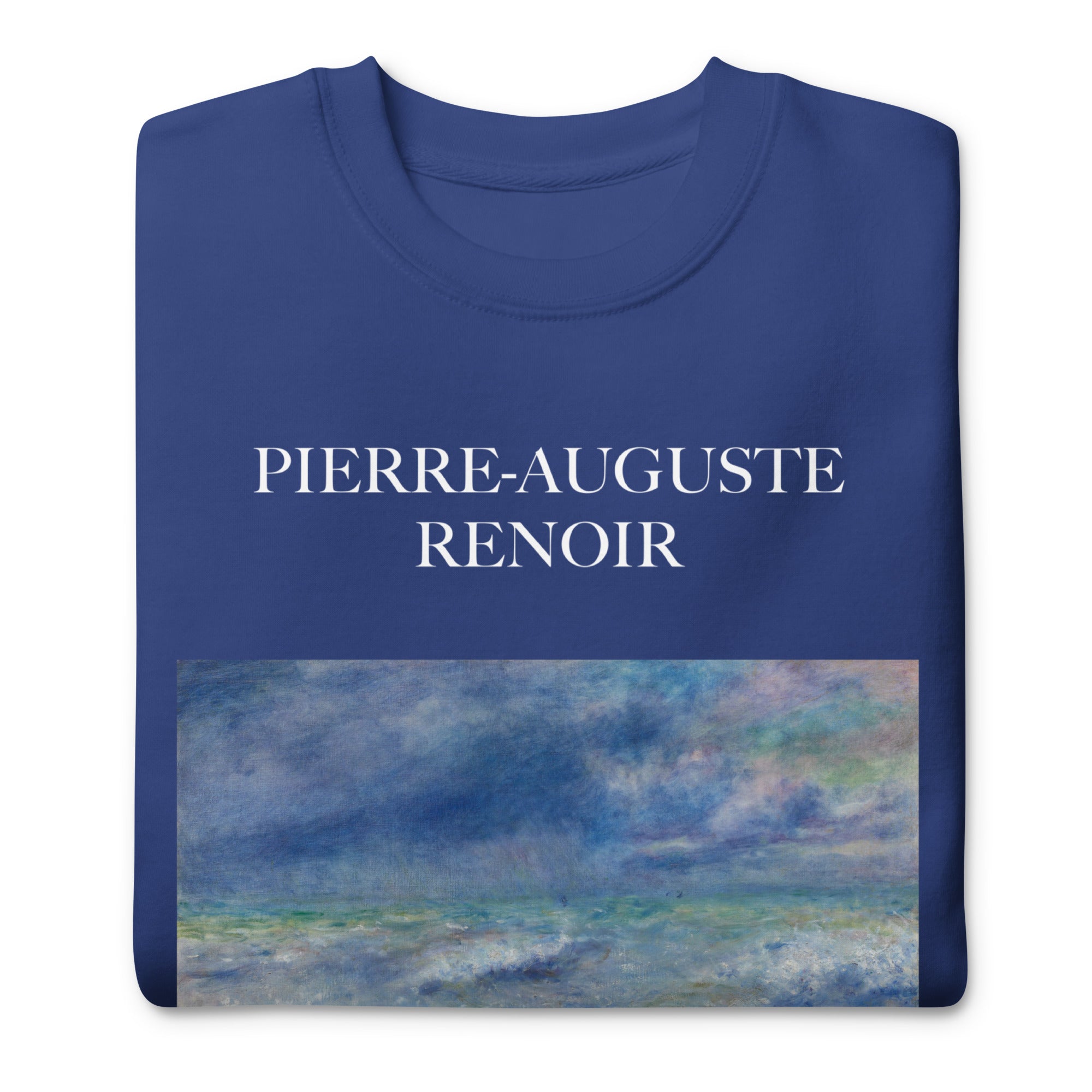 Sweatshirt mit berühmtem Gemälde „Meereslandschaft“ von Pierre-Auguste Renoir, Unisex-Premium-Sweatshirt