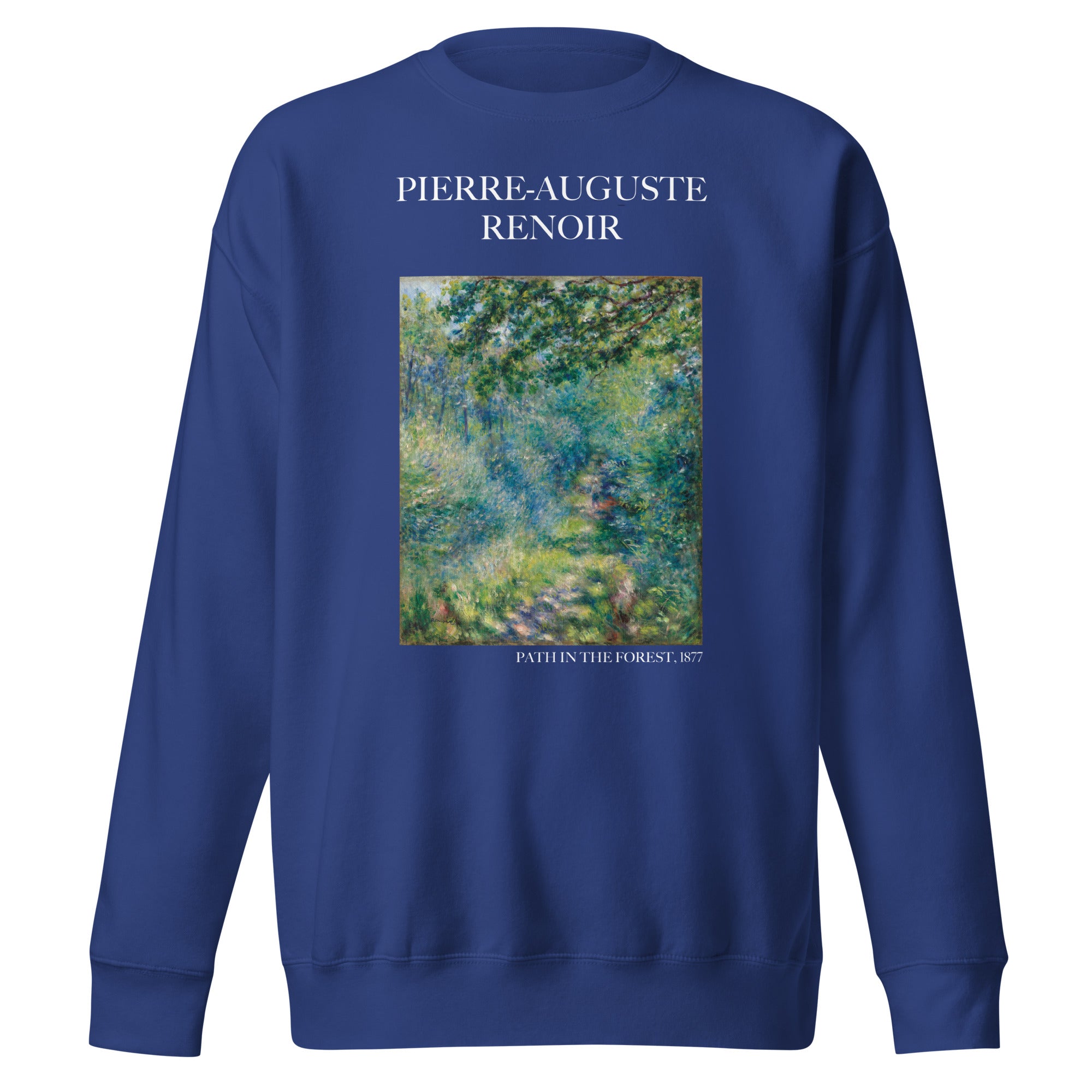 Sweatshirt mit berühmtem Gemälde „Pfad im Wald“ von Pierre-Auguste Renoir | Premium-Sweatshirt für Unisex