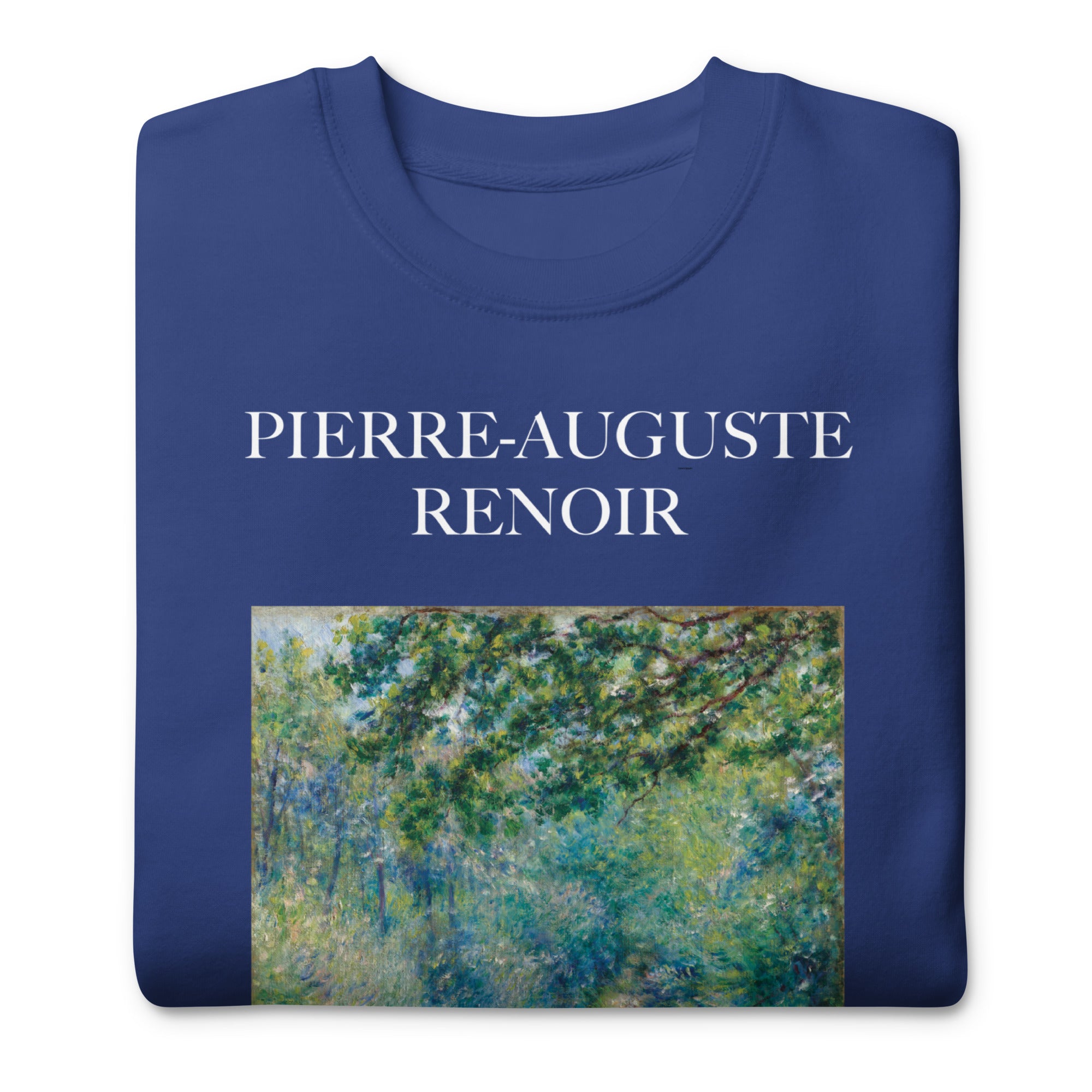 Sweatshirt mit berühmtem Gemälde „Pfad im Wald“ von Pierre-Auguste Renoir | Premium-Sweatshirt für Unisex