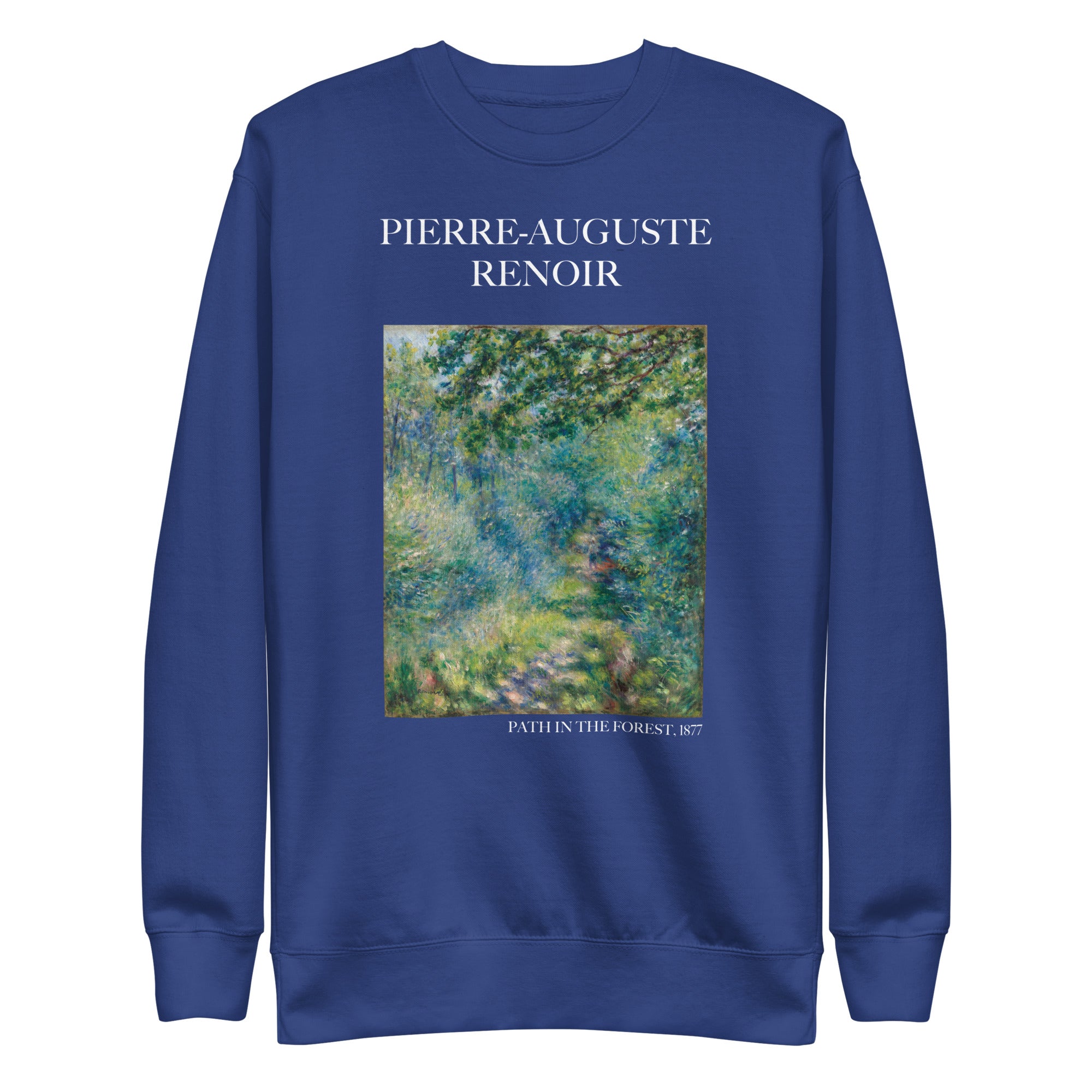 Sweatshirt mit berühmtem Gemälde „Pfad im Wald“ von Pierre-Auguste Renoir | Premium-Sweatshirt für Unisex