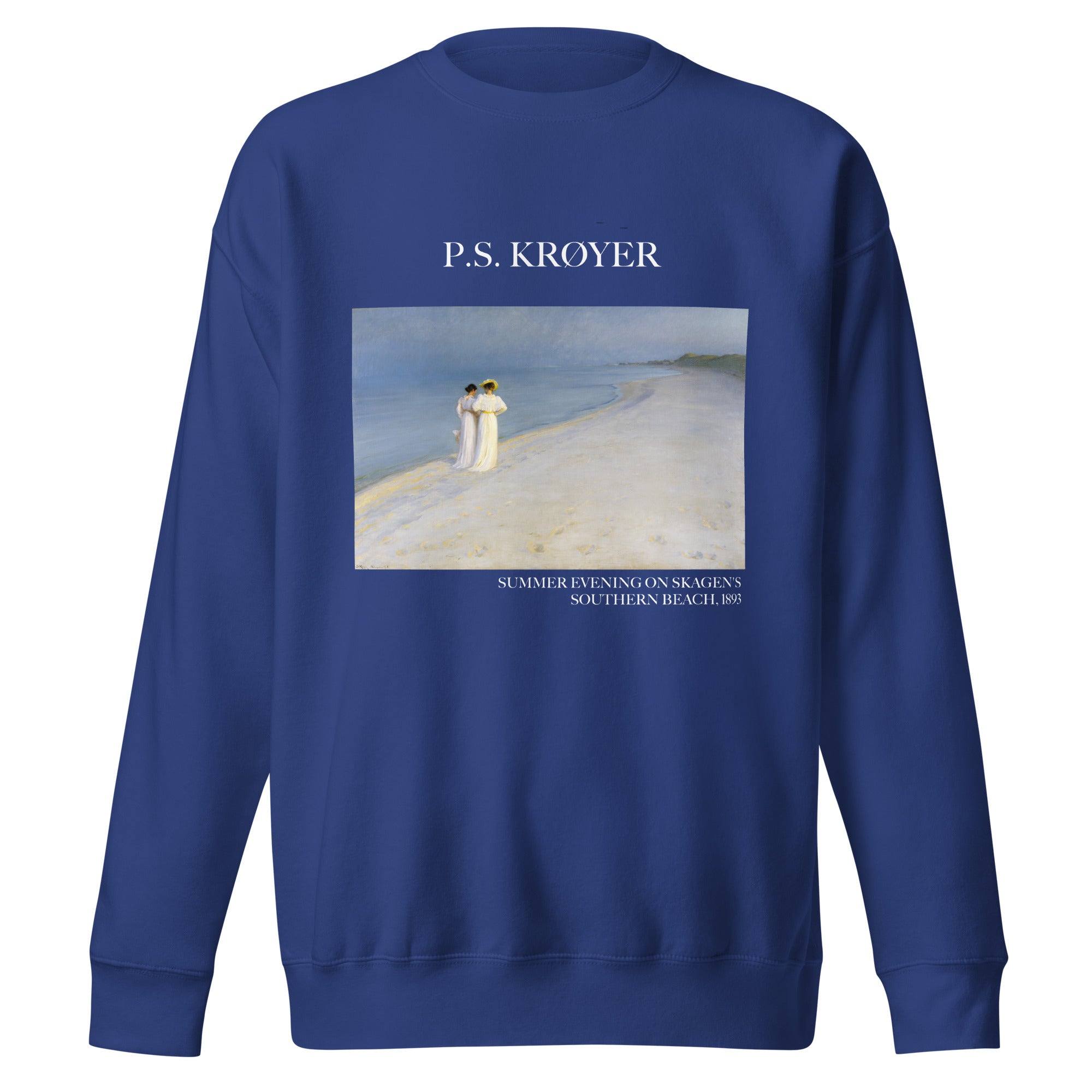 PS Krøyer 'Sommerabend am Südstrand von Skagen' Berühmtes Gemälde-Sweatshirt | Unisex Premium Sweatshirt