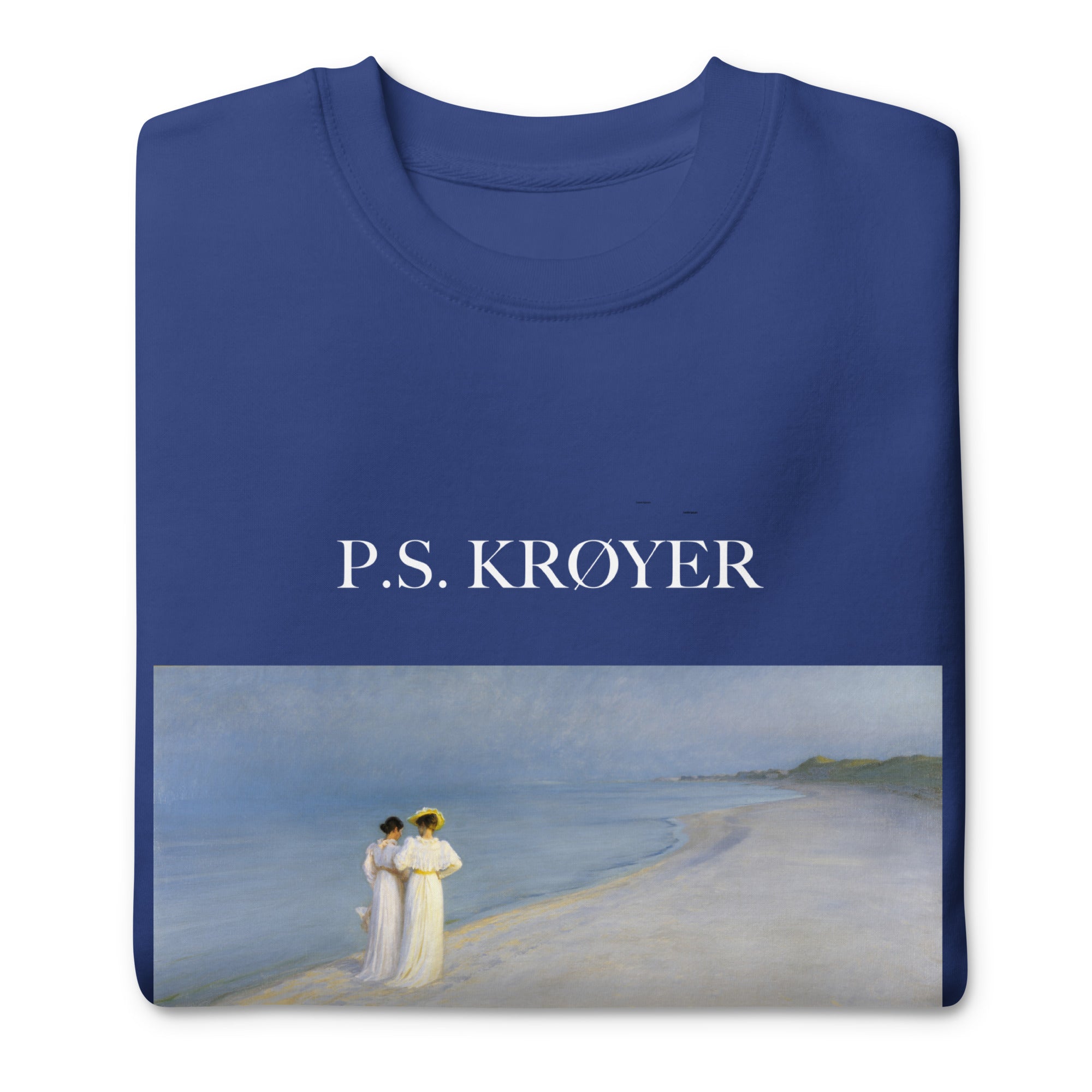 PS Krøyer 'Sommerabend am Südstrand von Skagen' Berühmtes Gemälde-Sweatshirt | Unisex Premium Sweatshirt