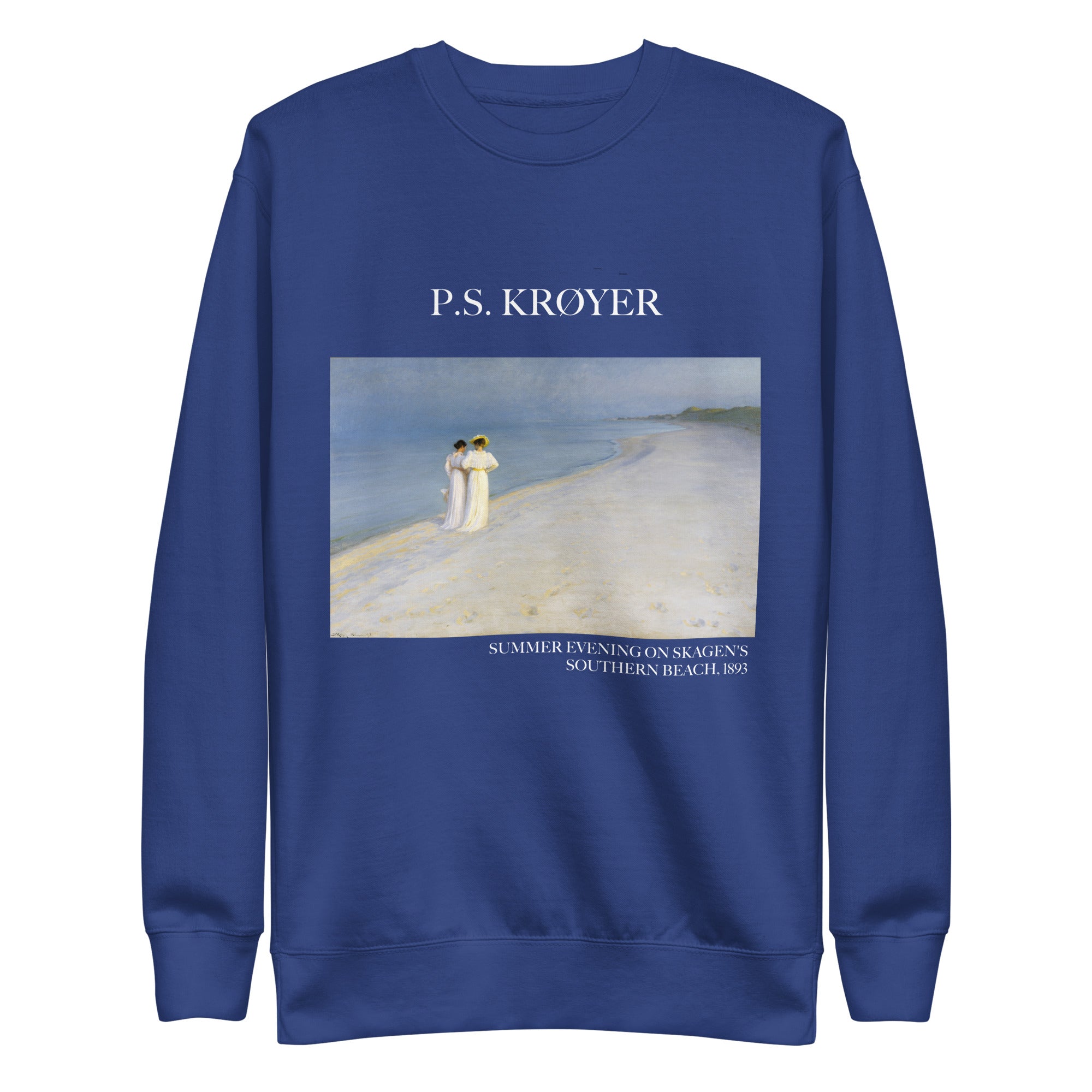 PS Krøyer 'Sommerabend am Südstrand von Skagen' Berühmtes Gemälde-Sweatshirt | Unisex Premium Sweatshirt