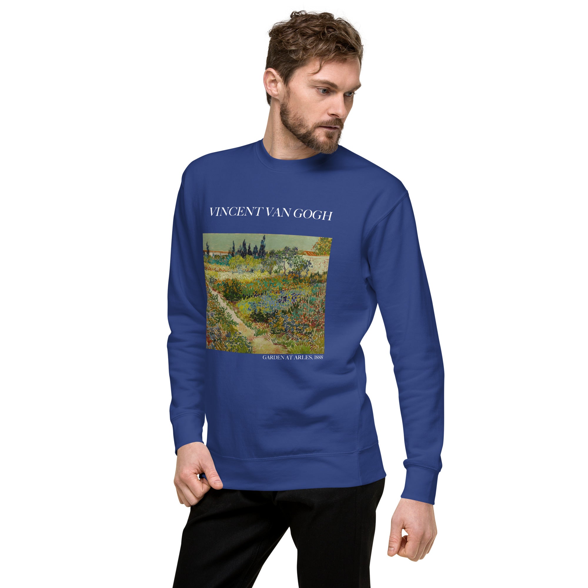 Sweatshirt mit berühmtem Gemälde „Garten in Arles“ von Vincent van Gogh | Premium-Sweatshirt für Unisex